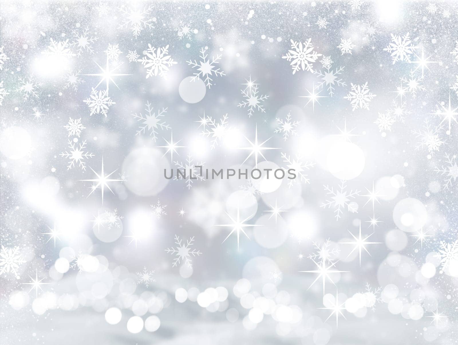 Christmas background with snowflakes and stars design