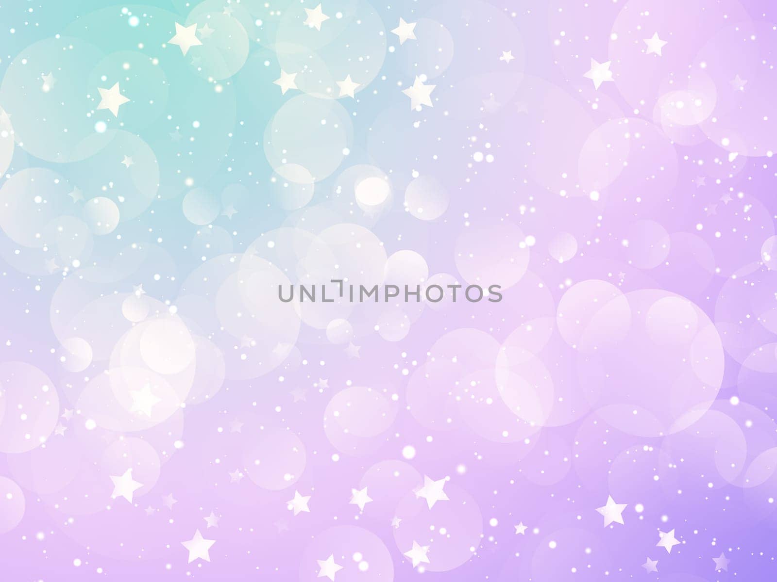 Christmas background with pastel bokeh lights and stars design