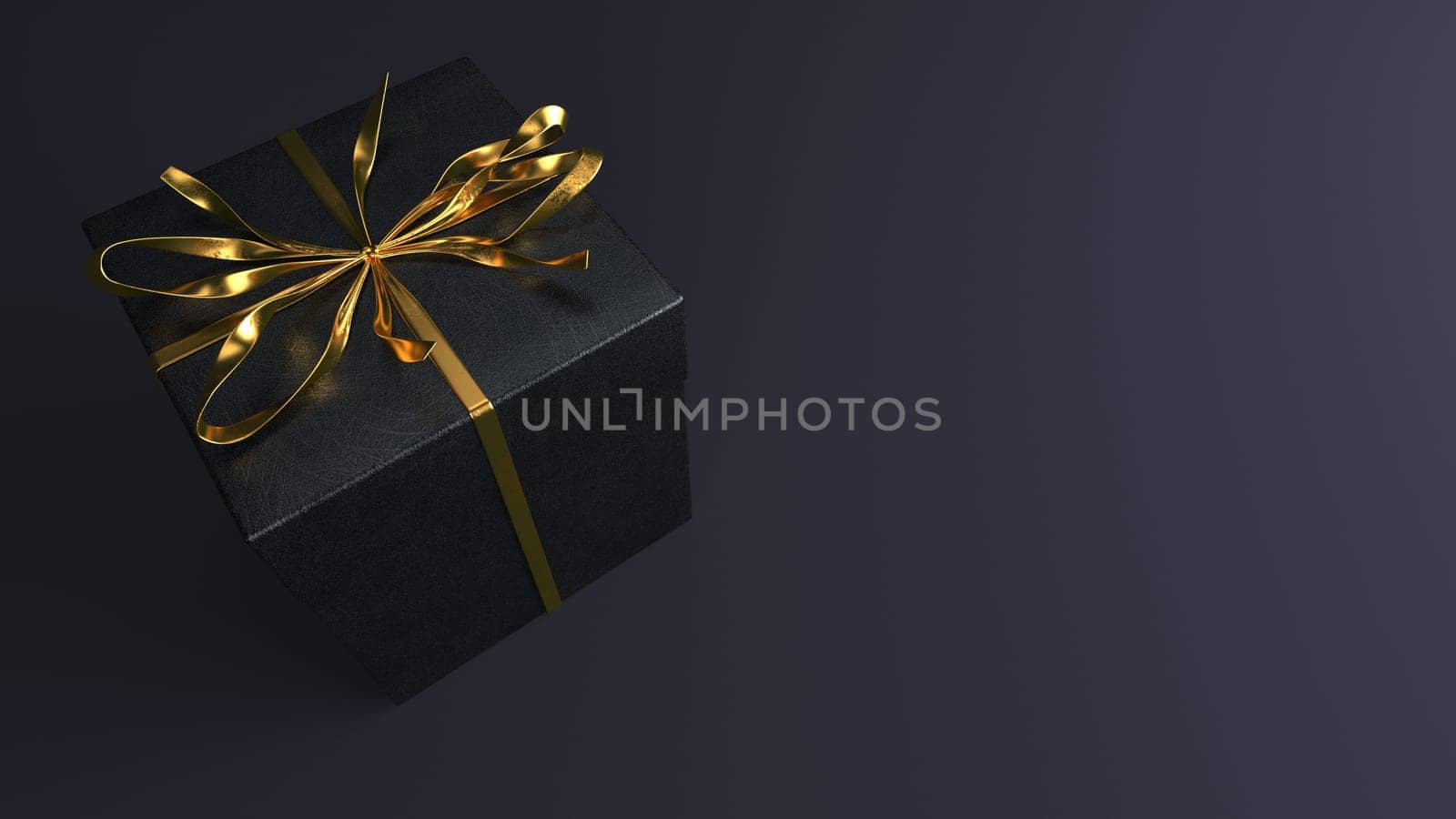 3D render of a luxury Christmas gift
