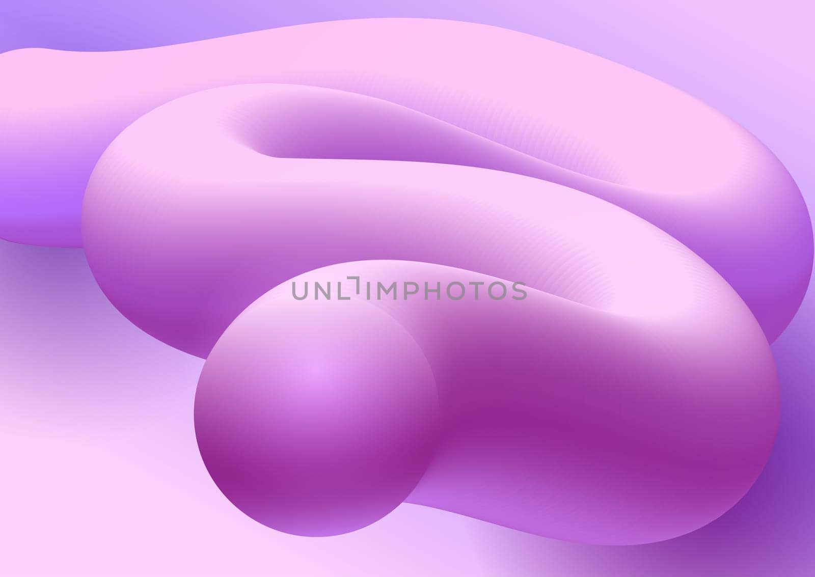 Abstract background with a 3d fluid shape
