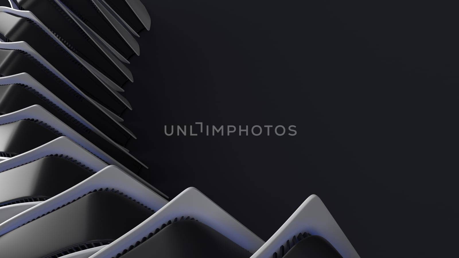 Render of 3D Geometric Abstract Background