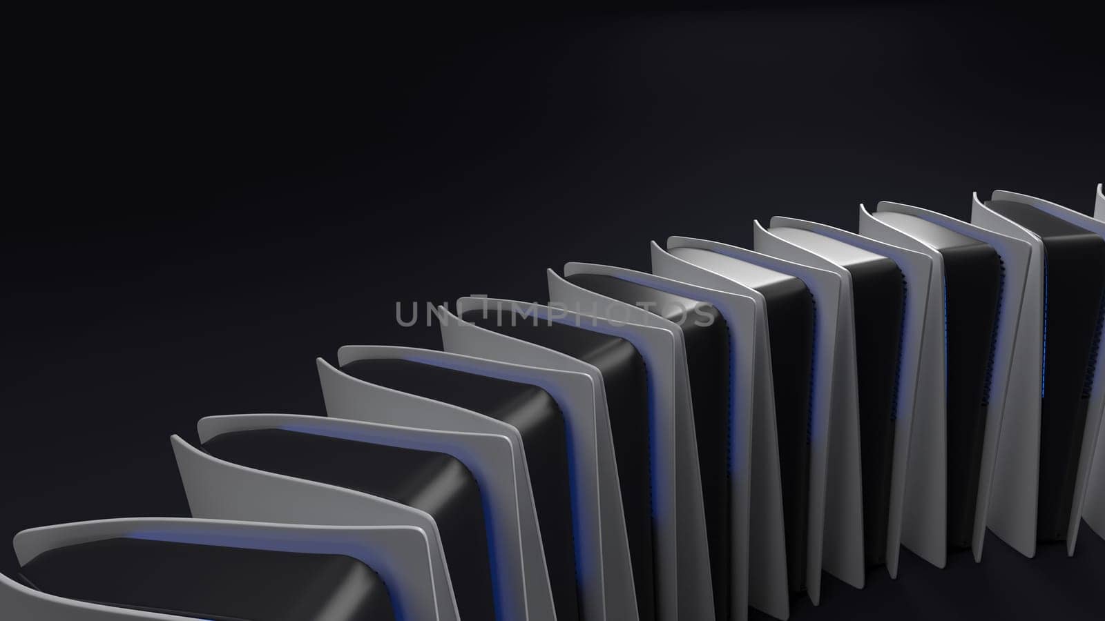 Render of 3D Geometric Abstract Background