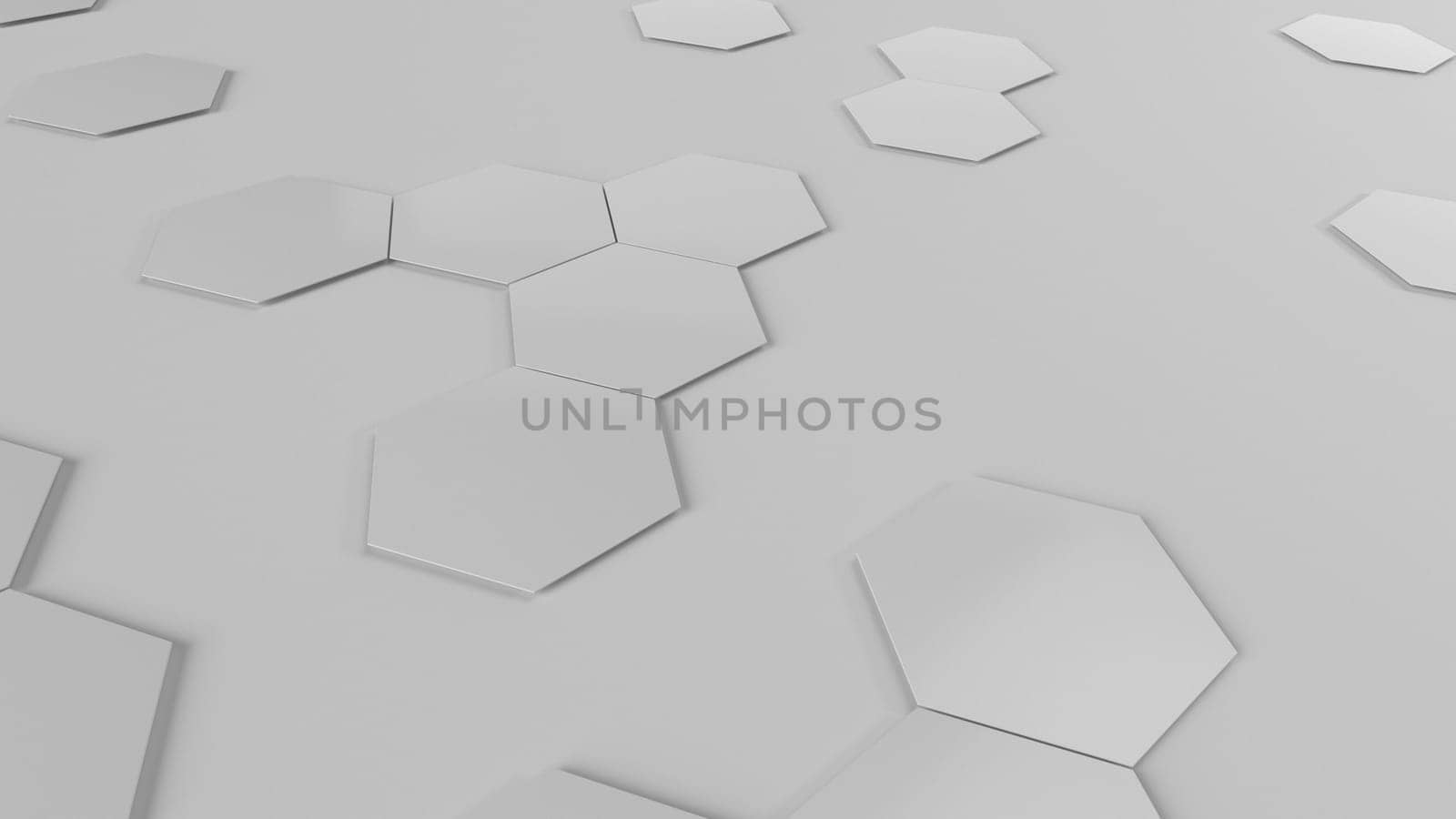 Render of 3D Geometric Abstract Background
