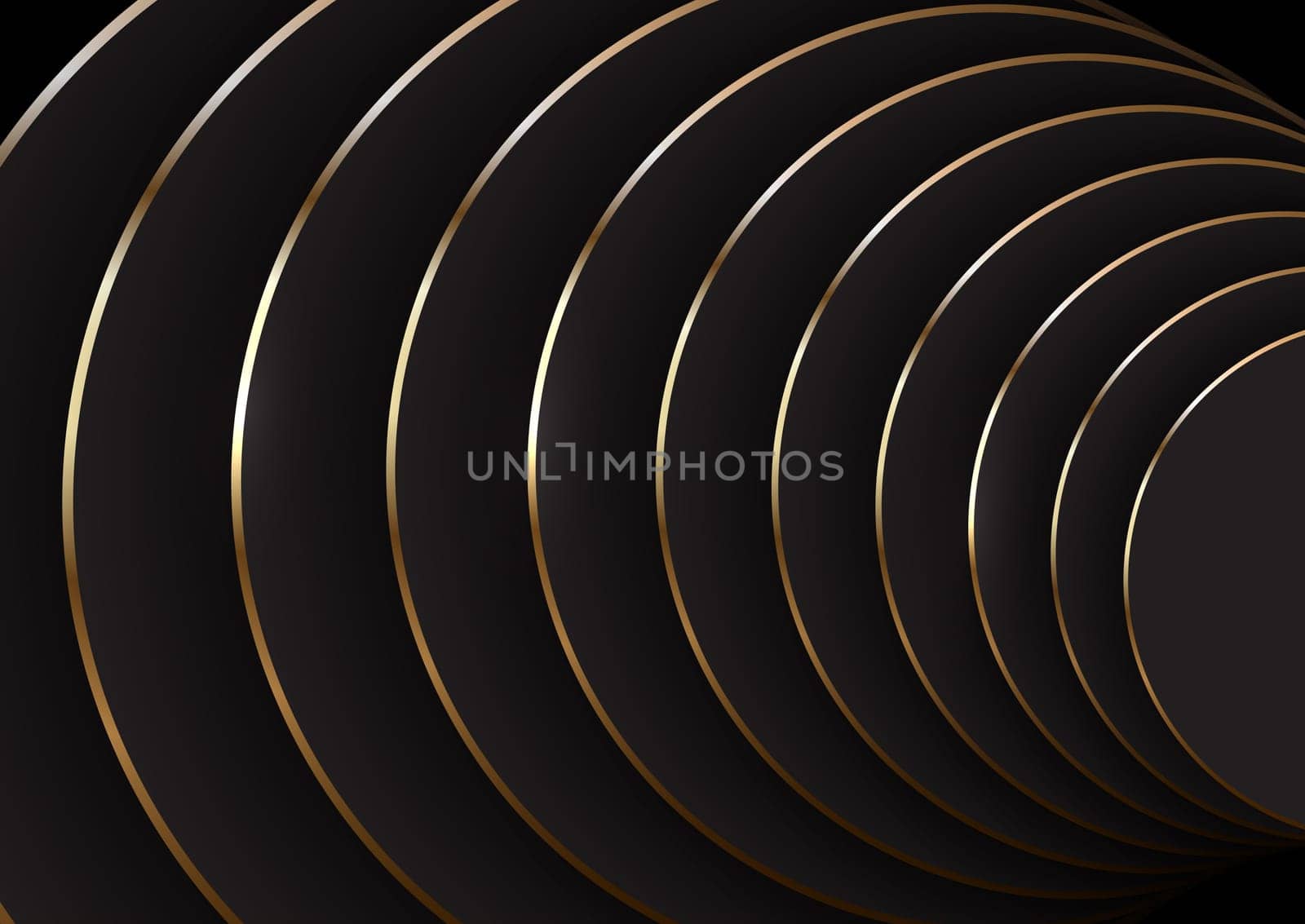 Abstract design background in black and gold
