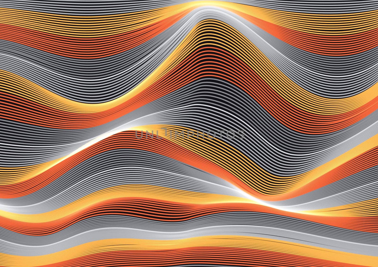 Abstract background with retro design of flowing lines
