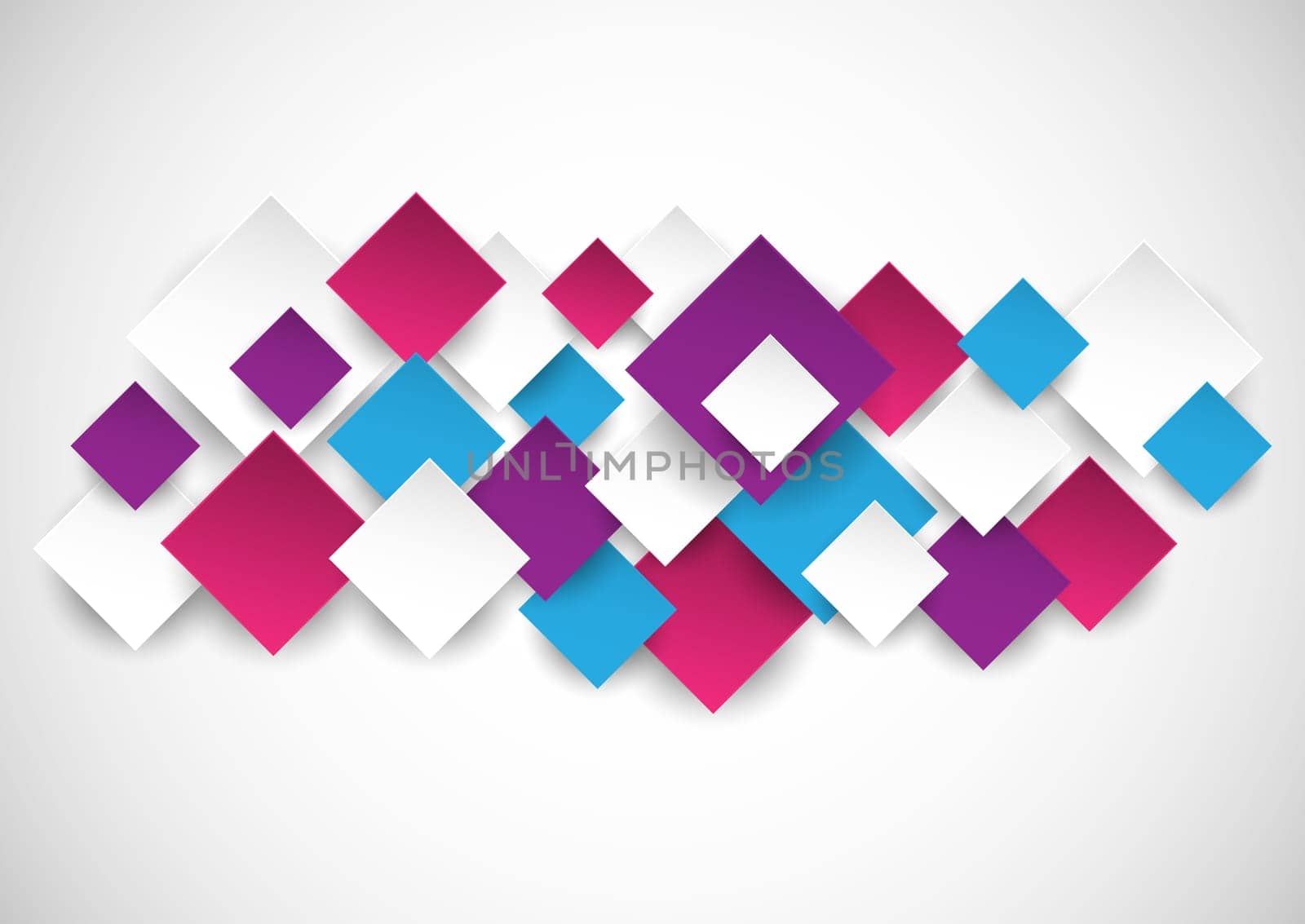 Abstract background with 3D squares design