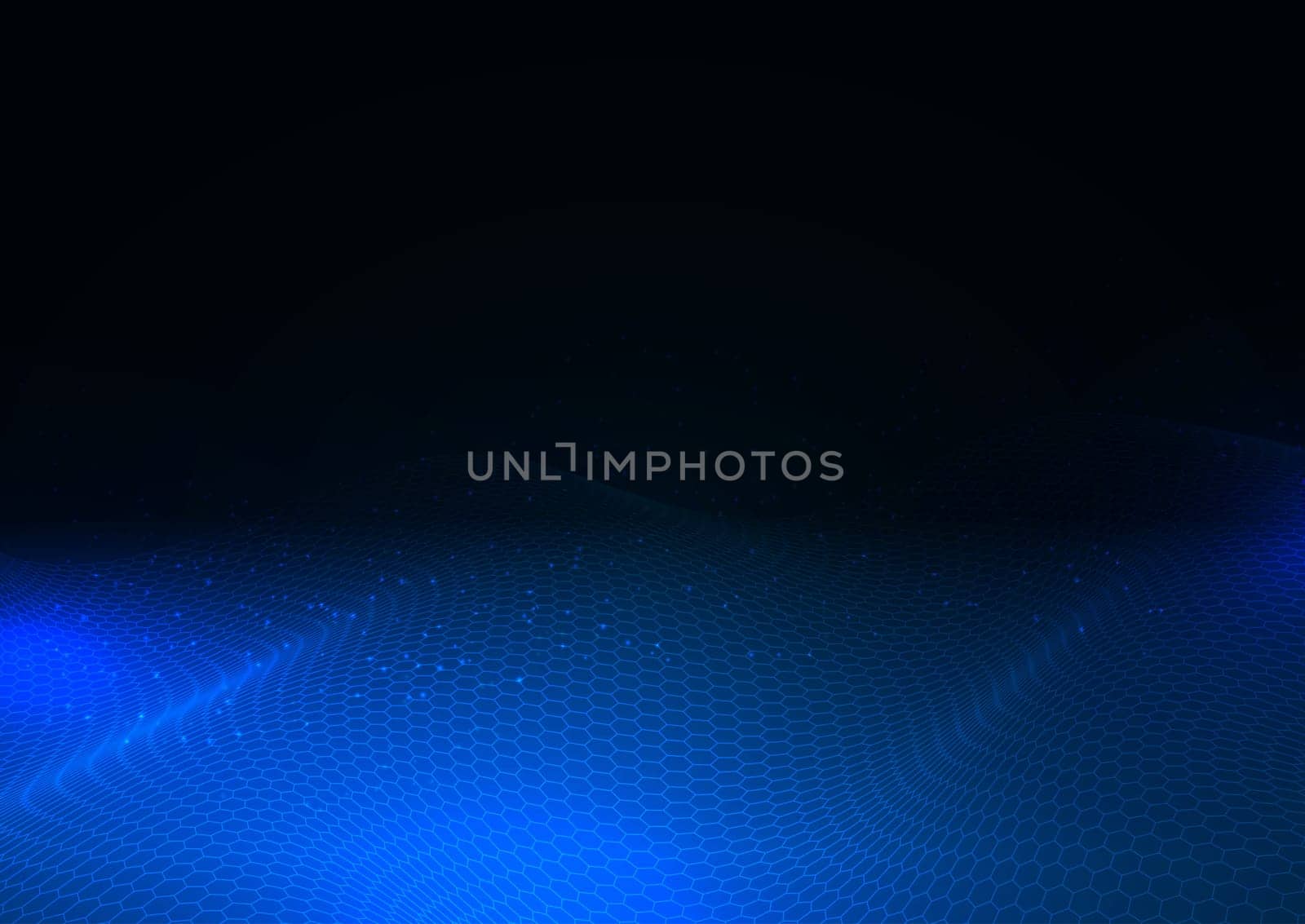 Abstract background with a modern flowing hexagonal grid design