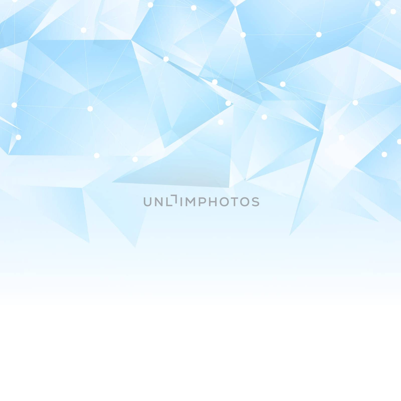 Abstract low poly background with connecting lines and dots
