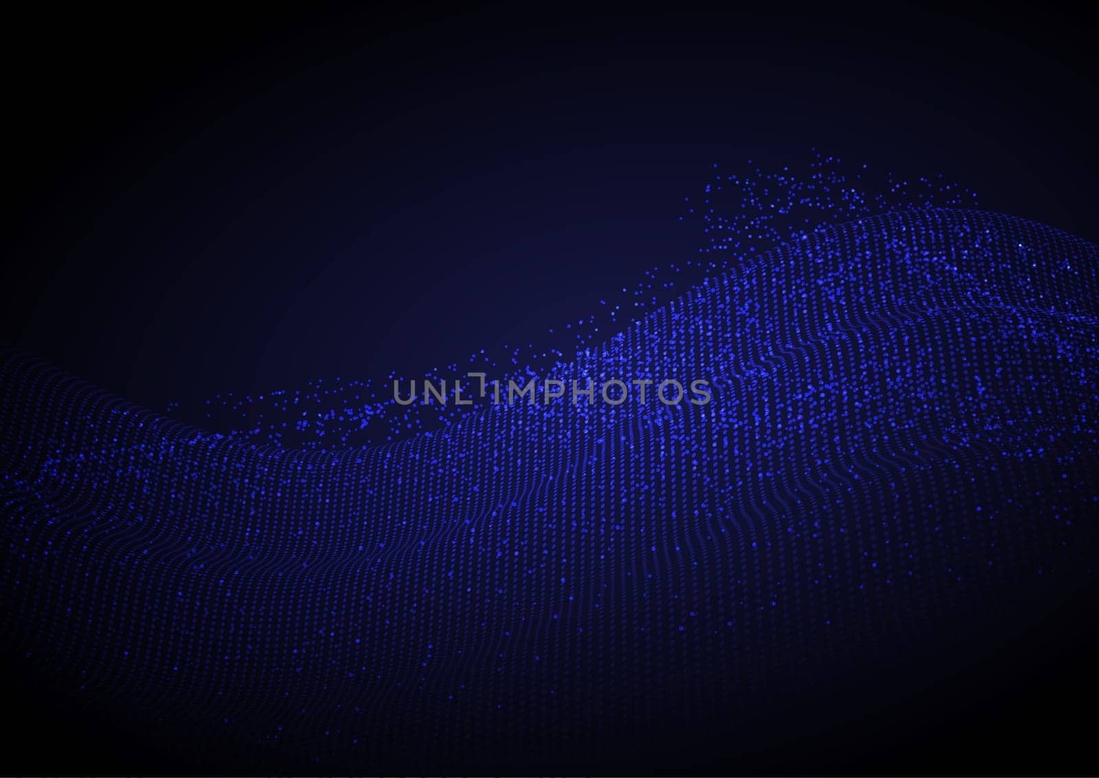 Abstract background with a flowing dots design