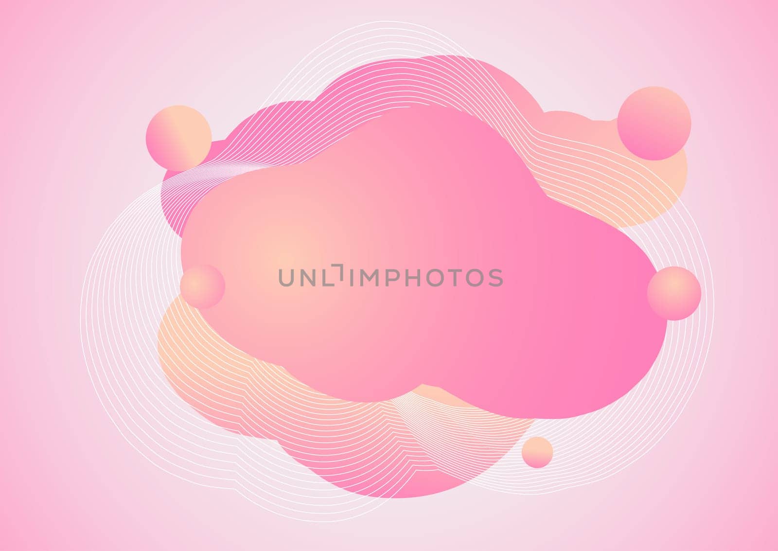 Abstract background with pastel coloured gradient shapes