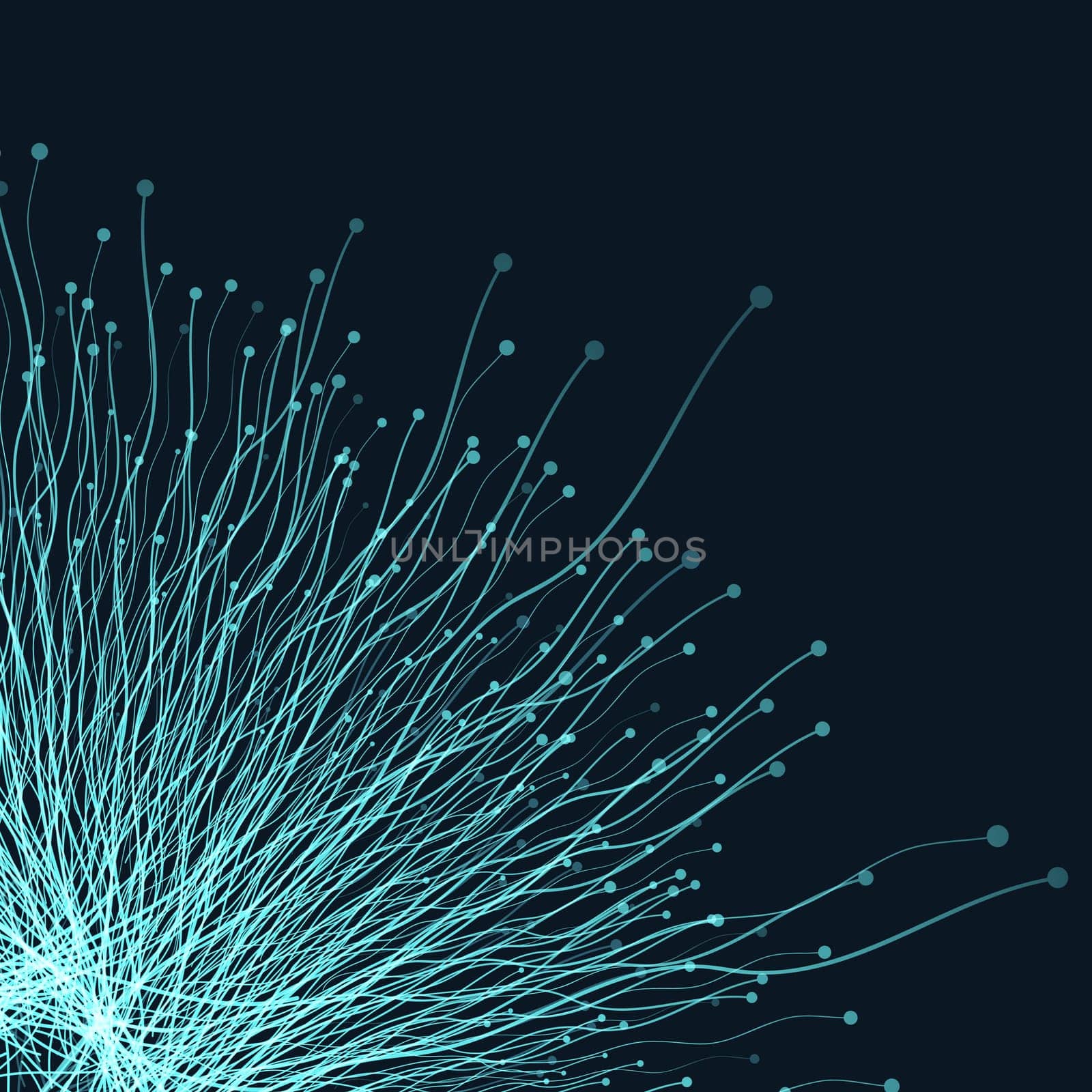 Abstract techno background with connections design