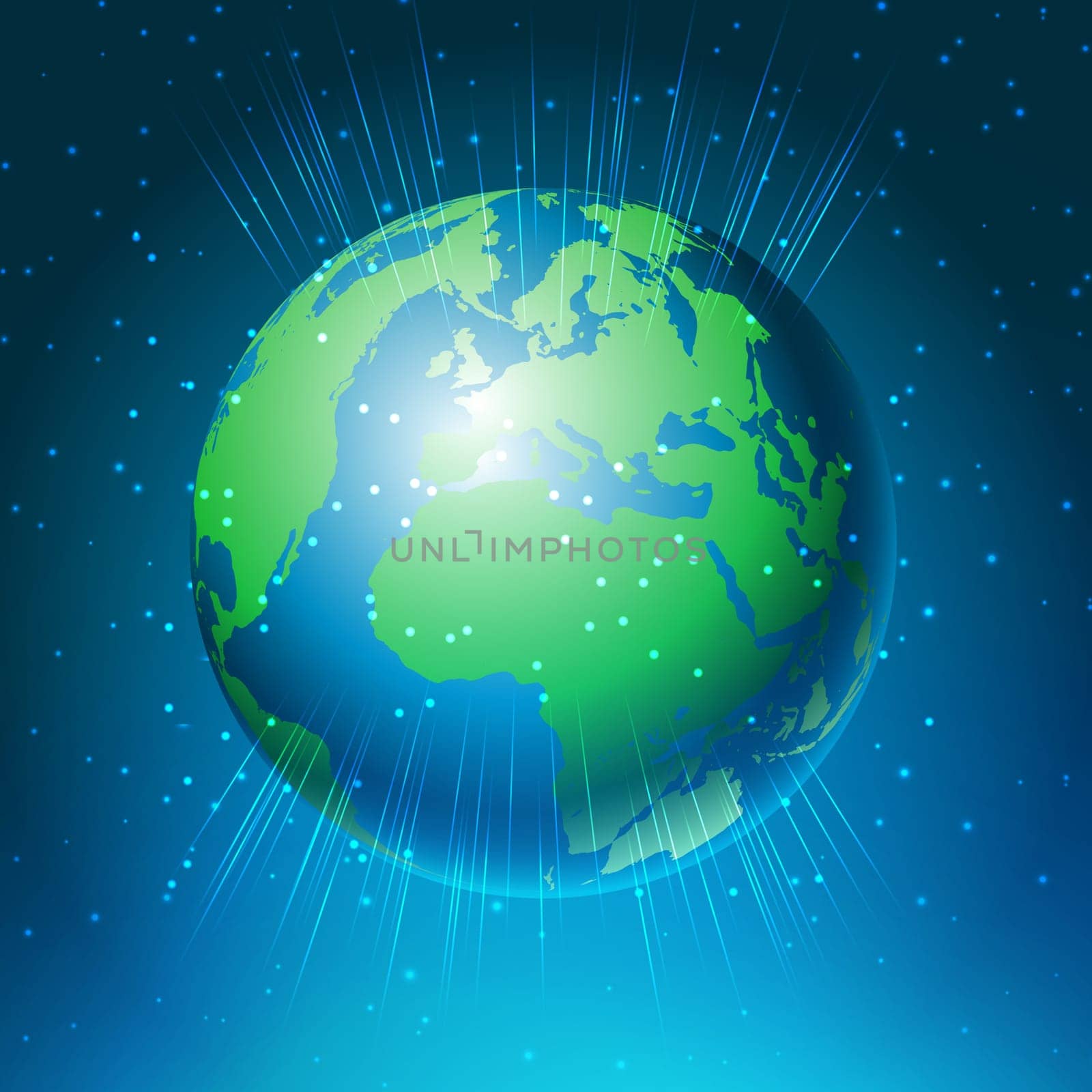 Abstract background with a world globe design