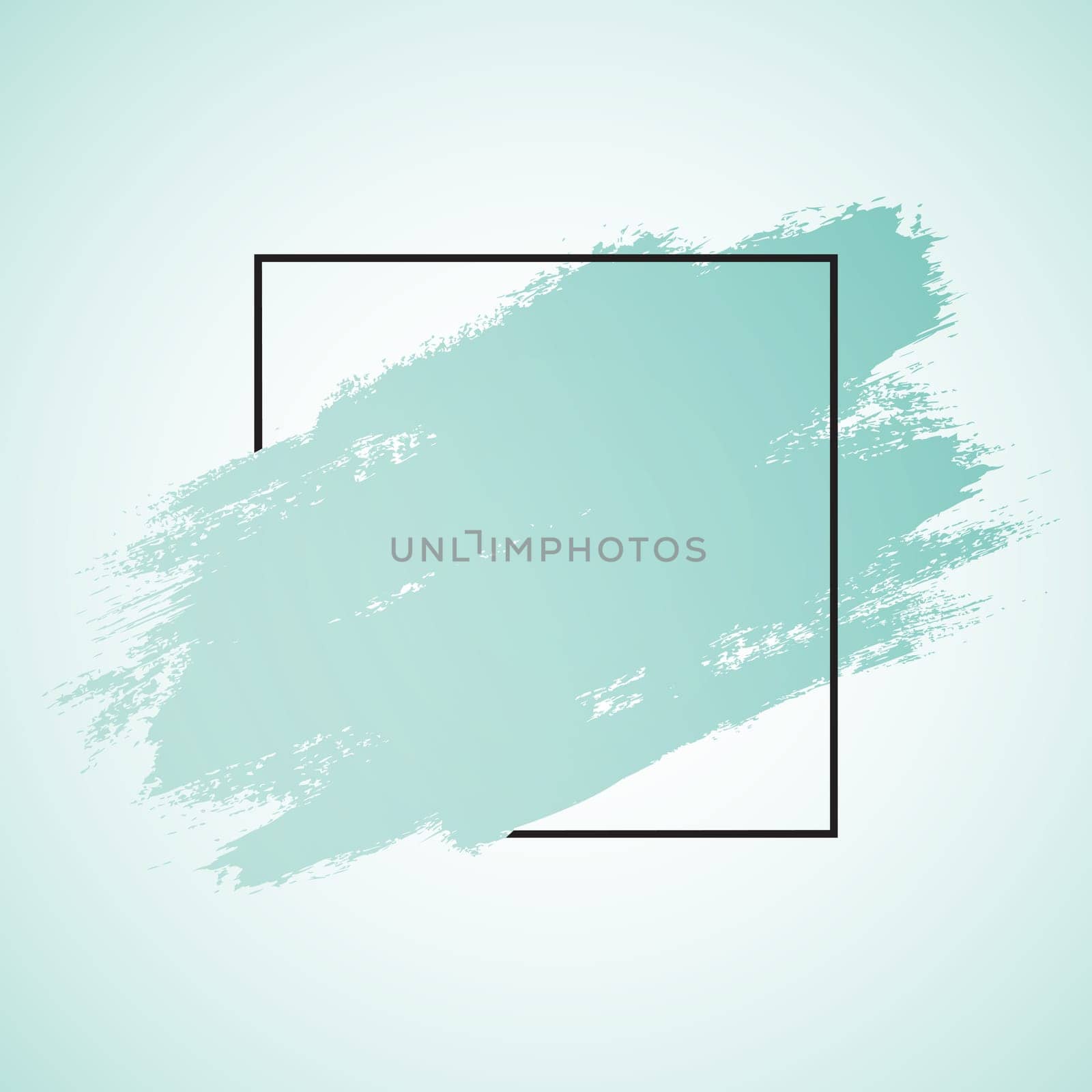 Abstract background with a grunge brush stroke and black border