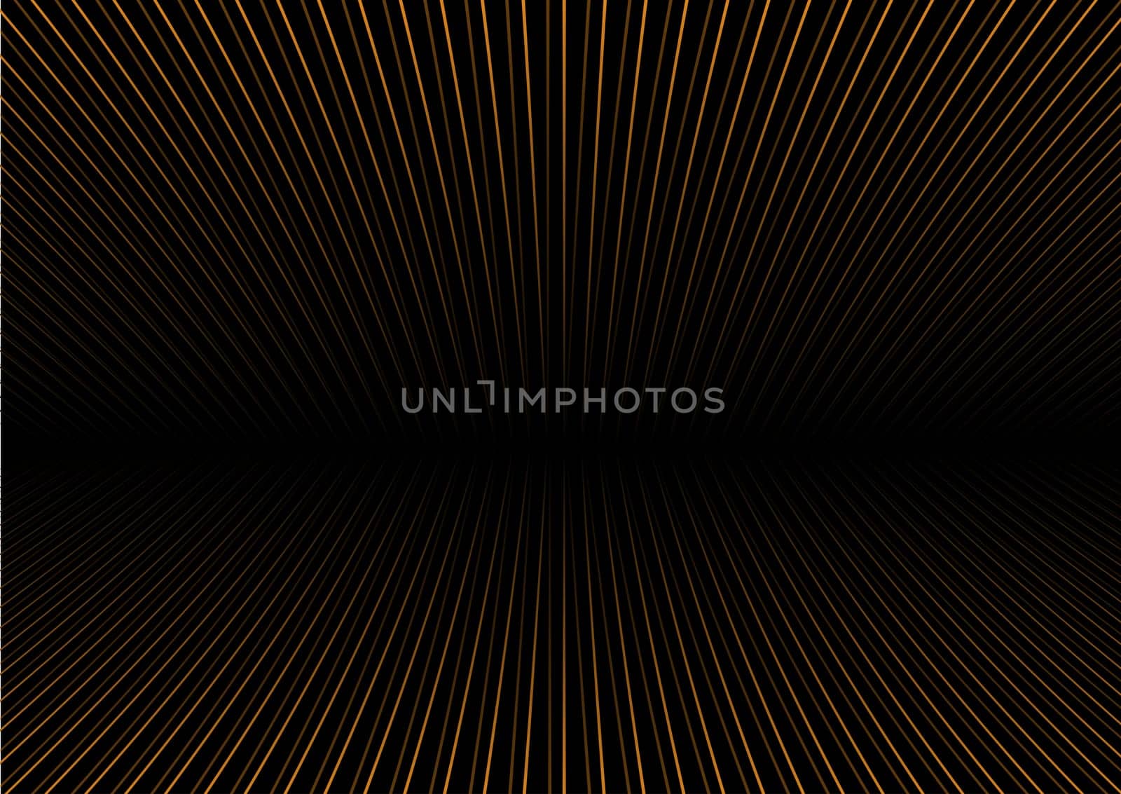 Abstract background with perspective gold stripes design