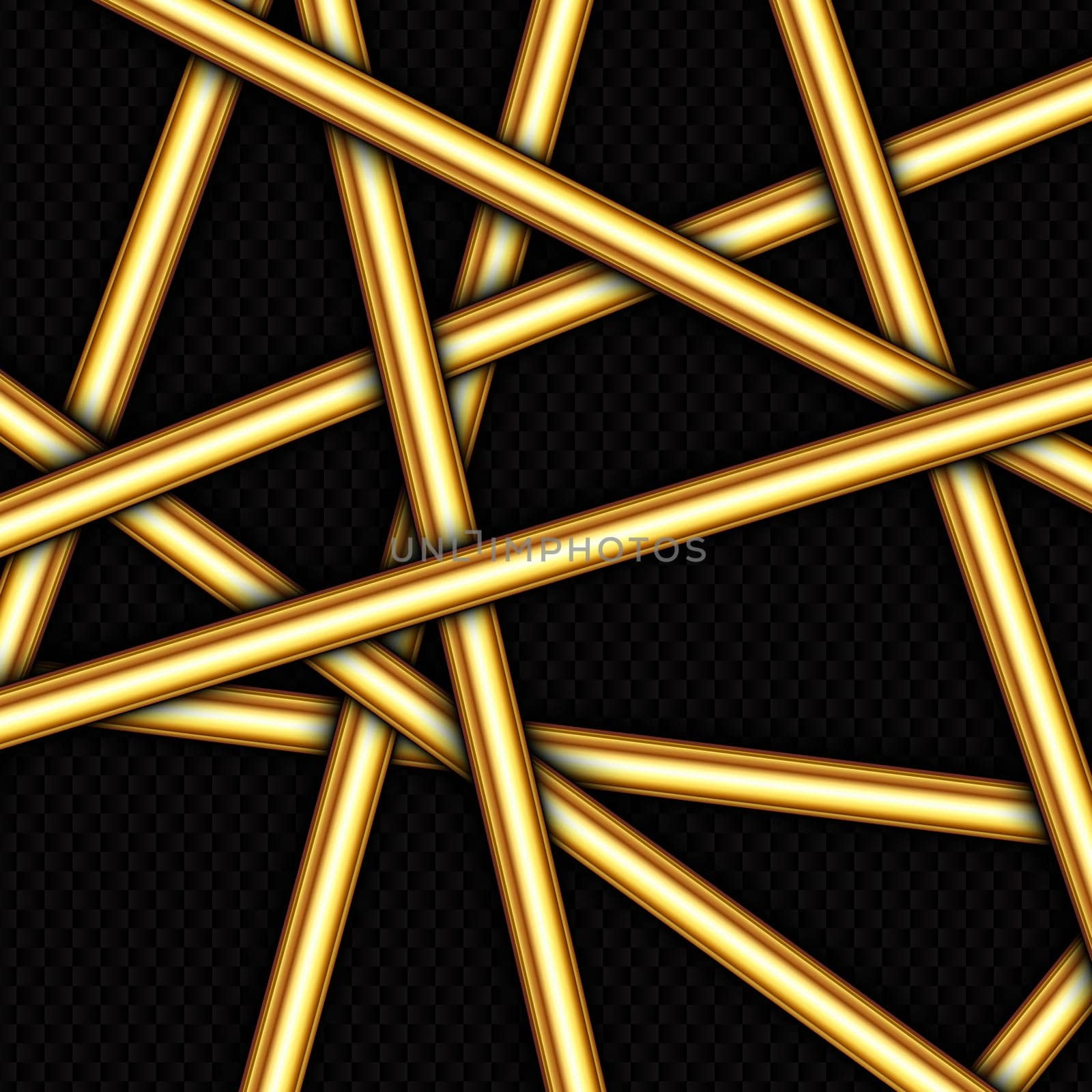 Abstract background with a random gold bars design