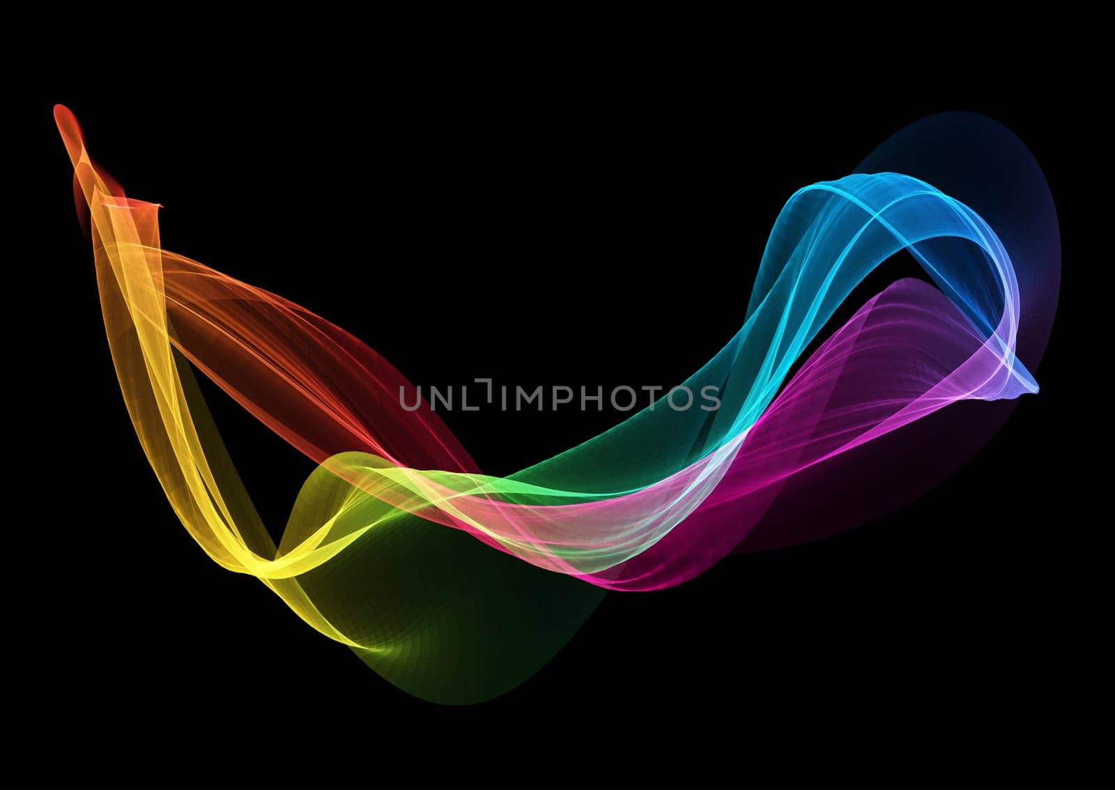 Abstract background with rainbow coloured flow design