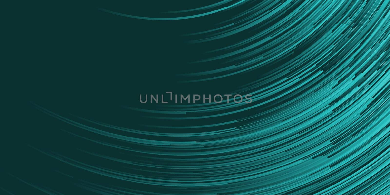 Banner template with an abstract circular lines design