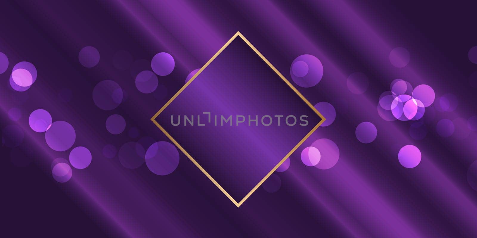 Banner template with an elegant bokeh lights design