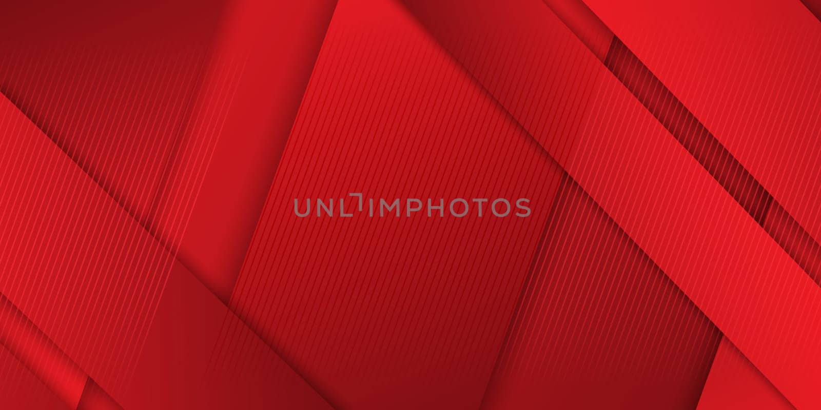 Abstract banner design in shades of red