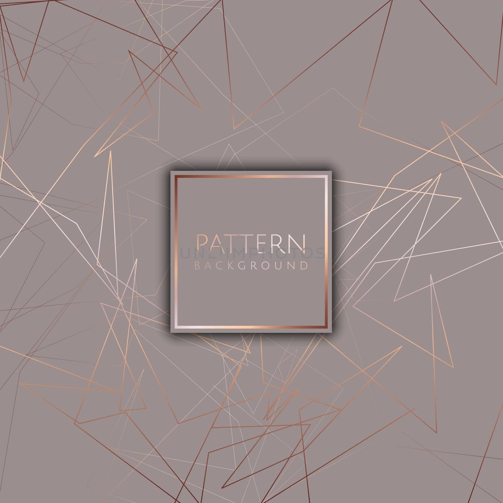 abstract background with a low poly rose gold design
