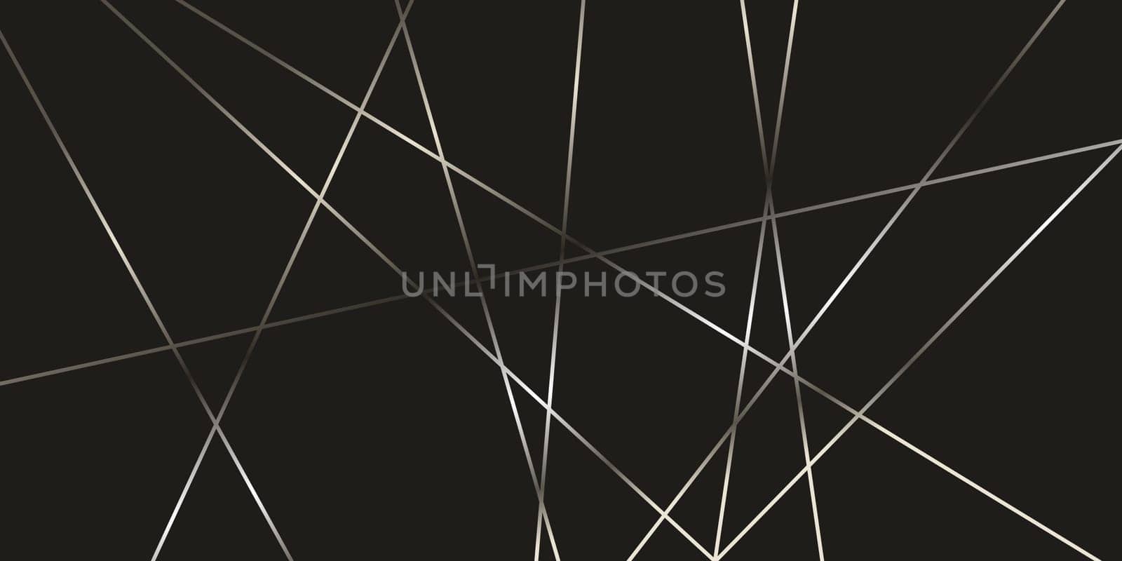 Abstract banner with a silver low poly geometric design