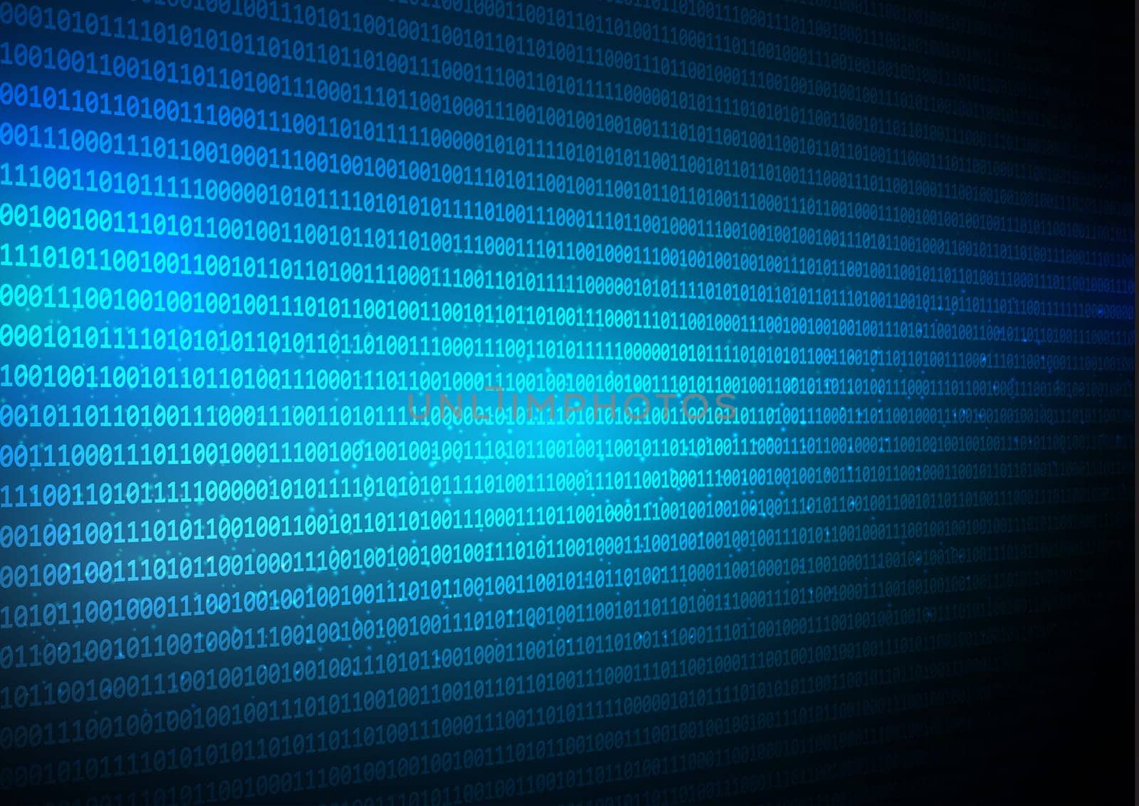 Abstract techno background with a binary code design