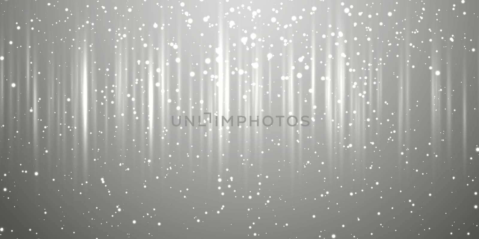 Abstract celebration banner with silver sparkles design