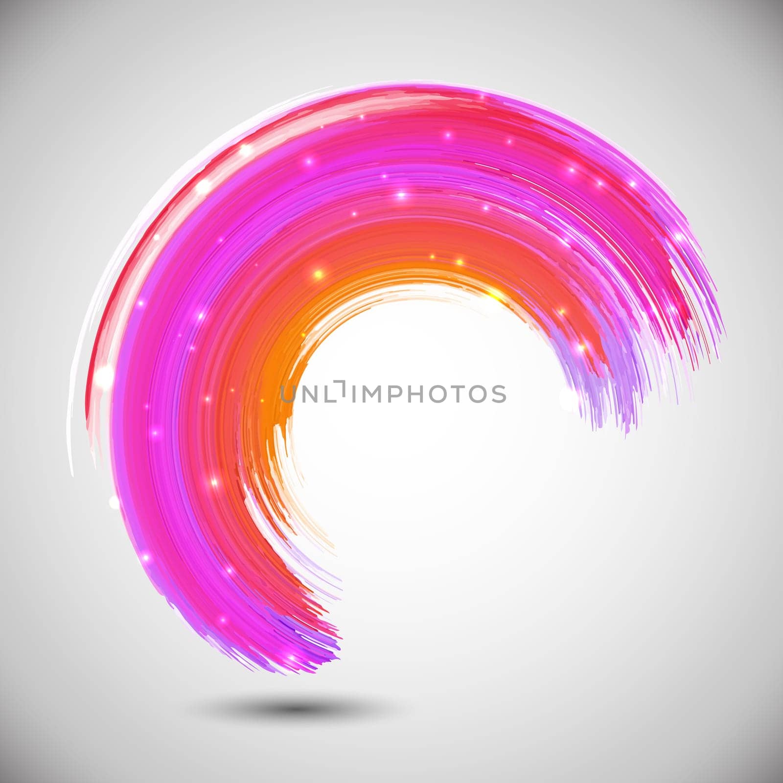 Abstract design background with a watercolour brush stroke