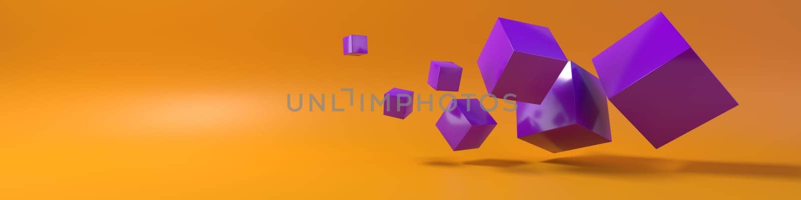 Render of 3D Geometric Abstract Background