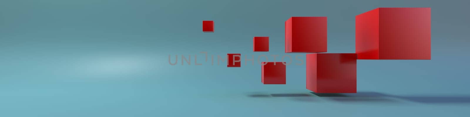 Render of 3D Geometric Abstract Background