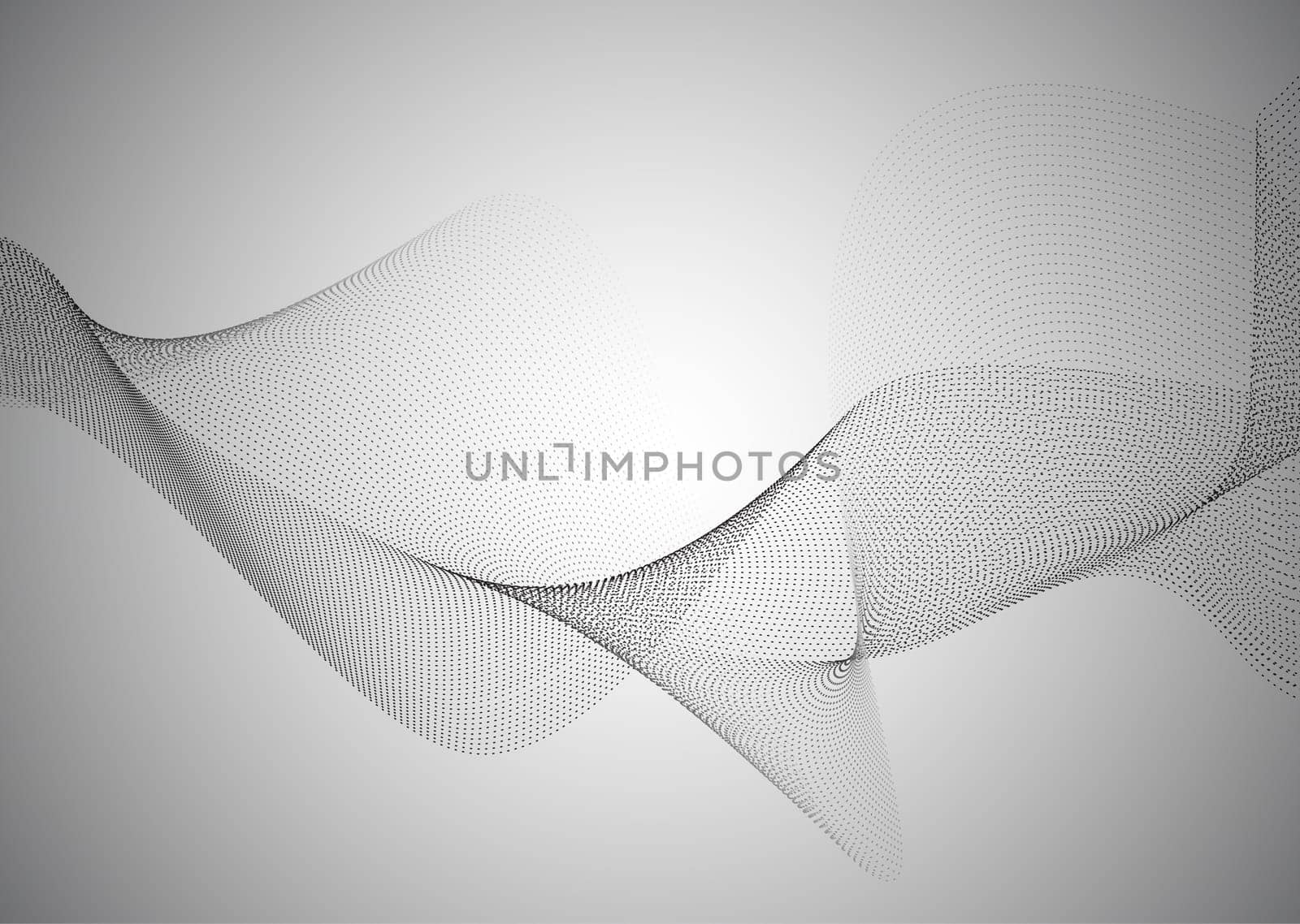 Abstract background of flowing connecting dots