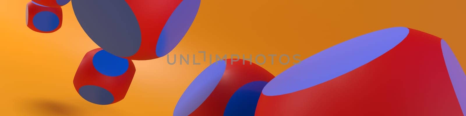 Render of 3D Geometric Abstract Background