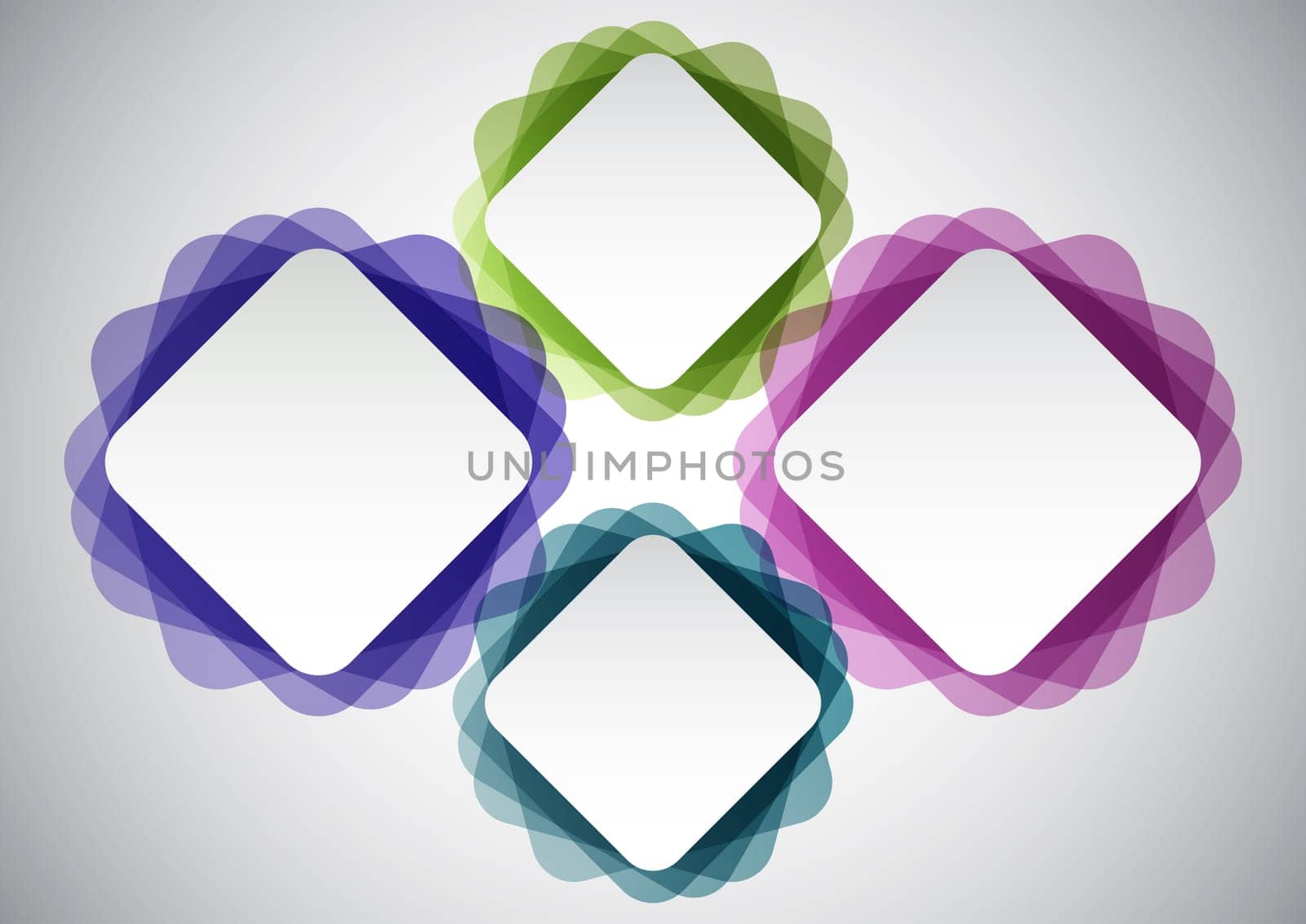 Abstract design background with blank frames