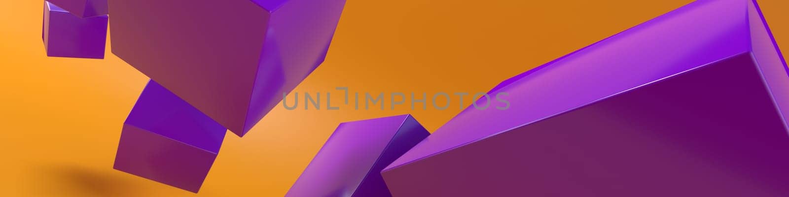 Render of 3D Geometric Abstract Background