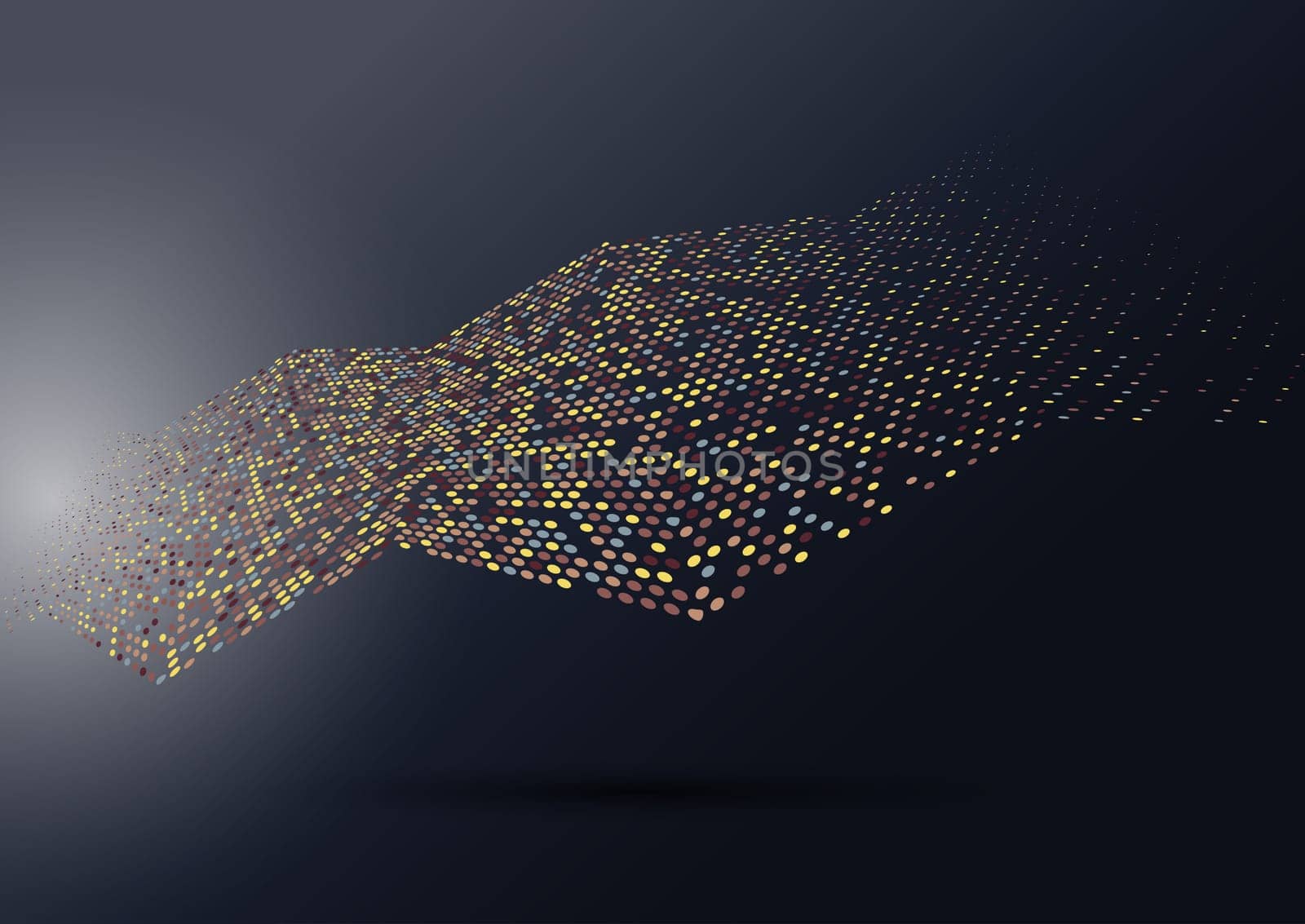 Abstract design background with halftone dots