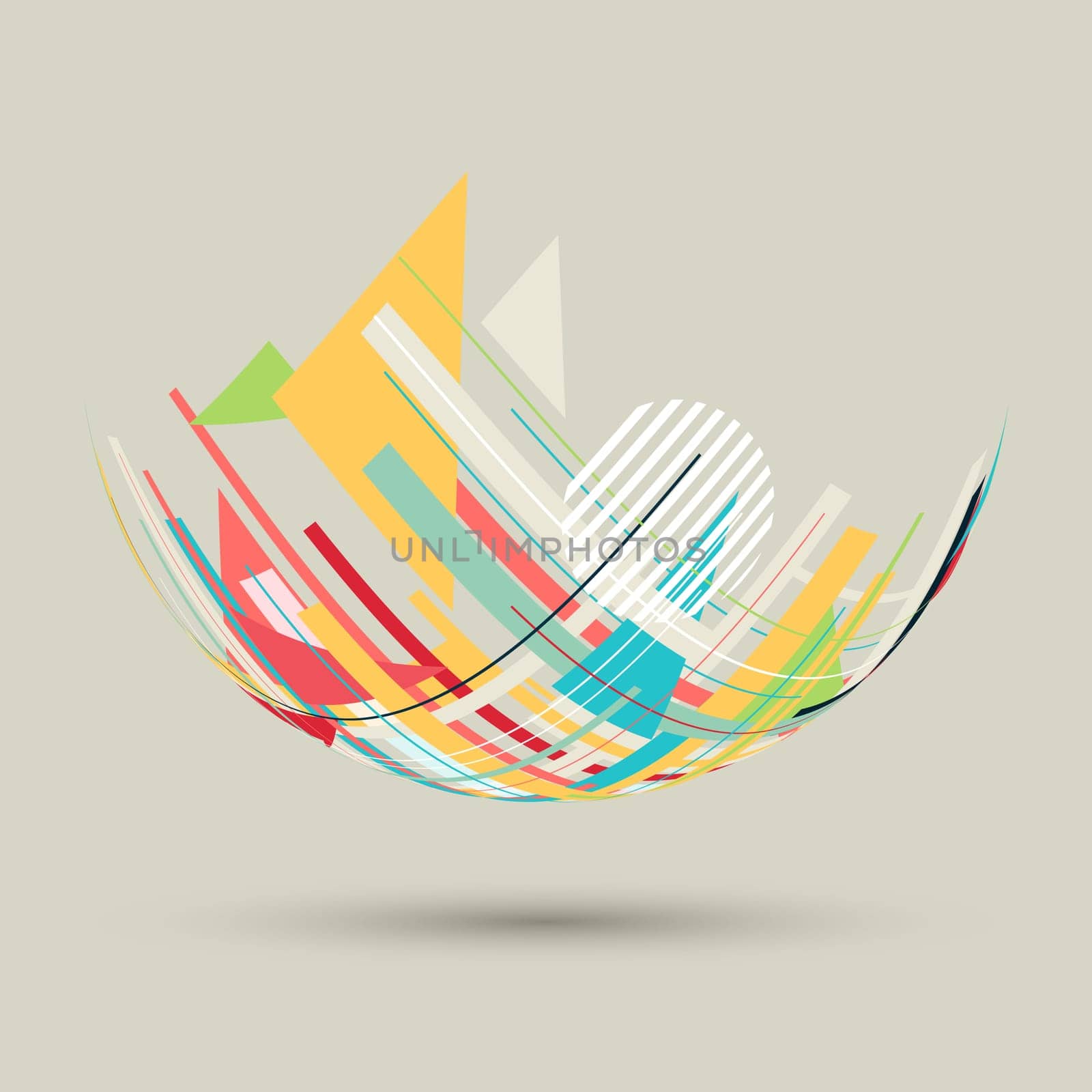 Design background with abstract shapes