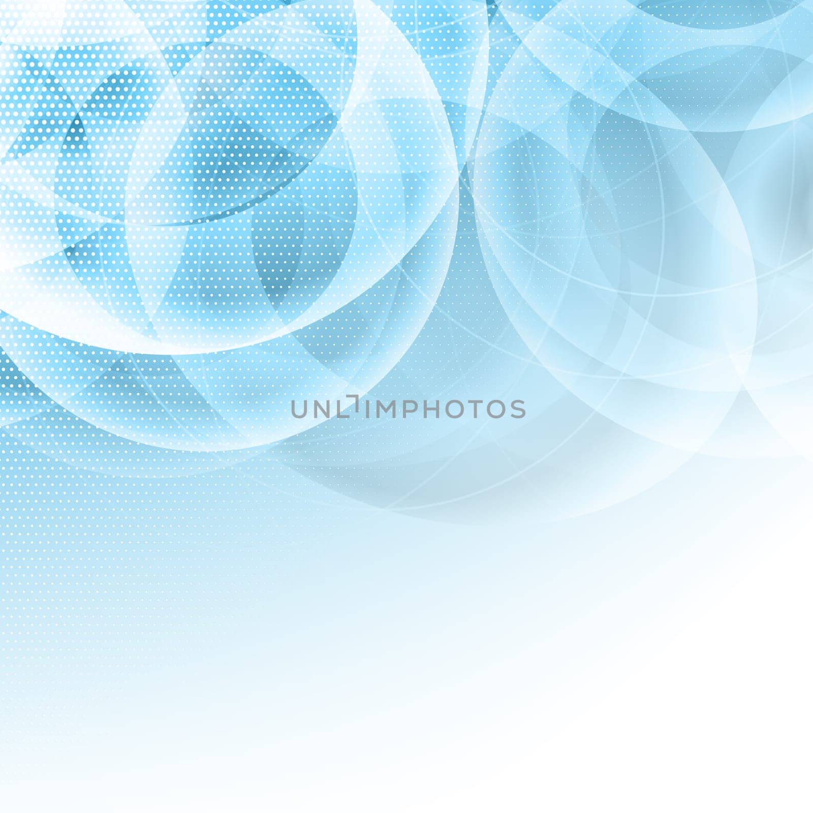 Abstract background with circular and halftone dots design