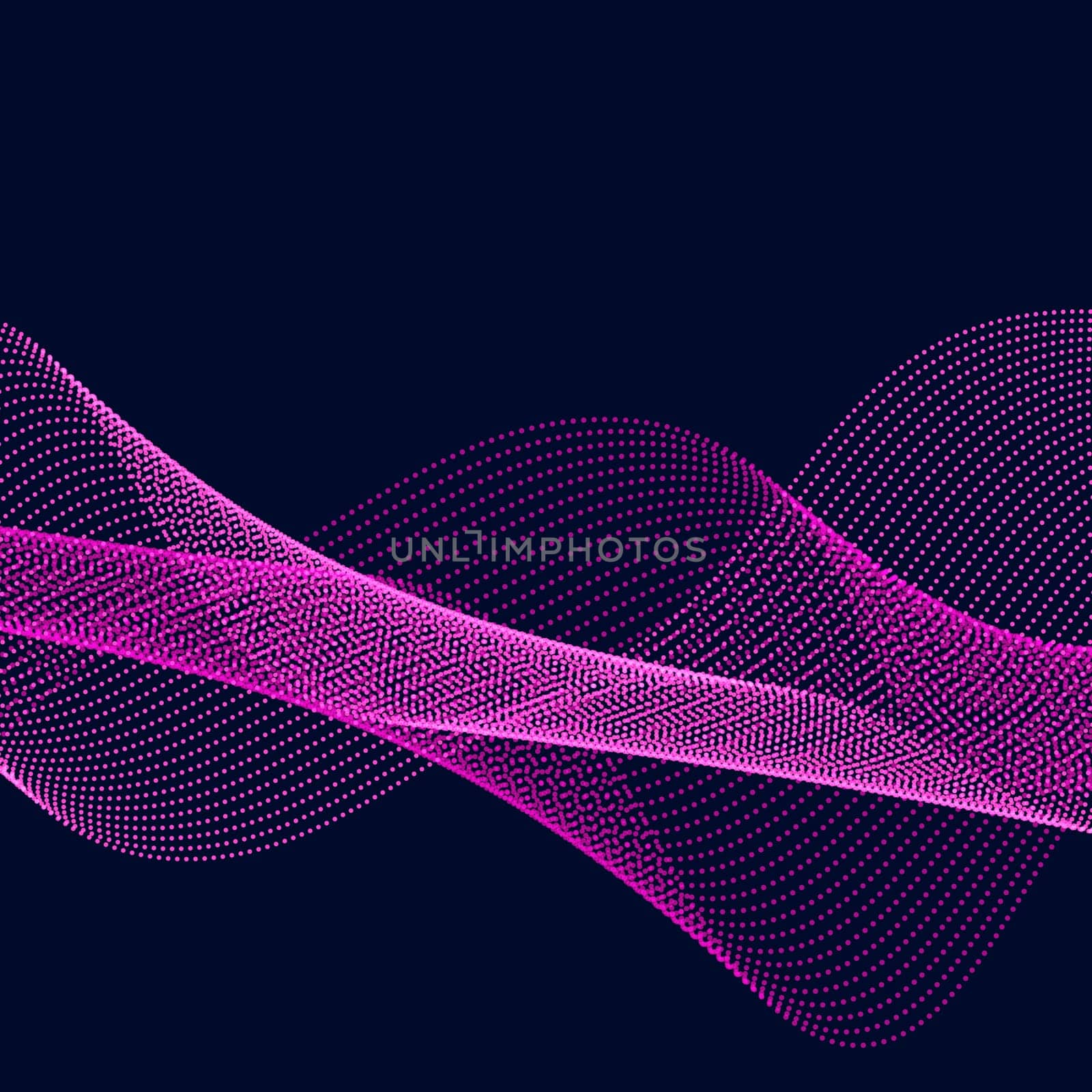 Abstract background with flowing dotted lines