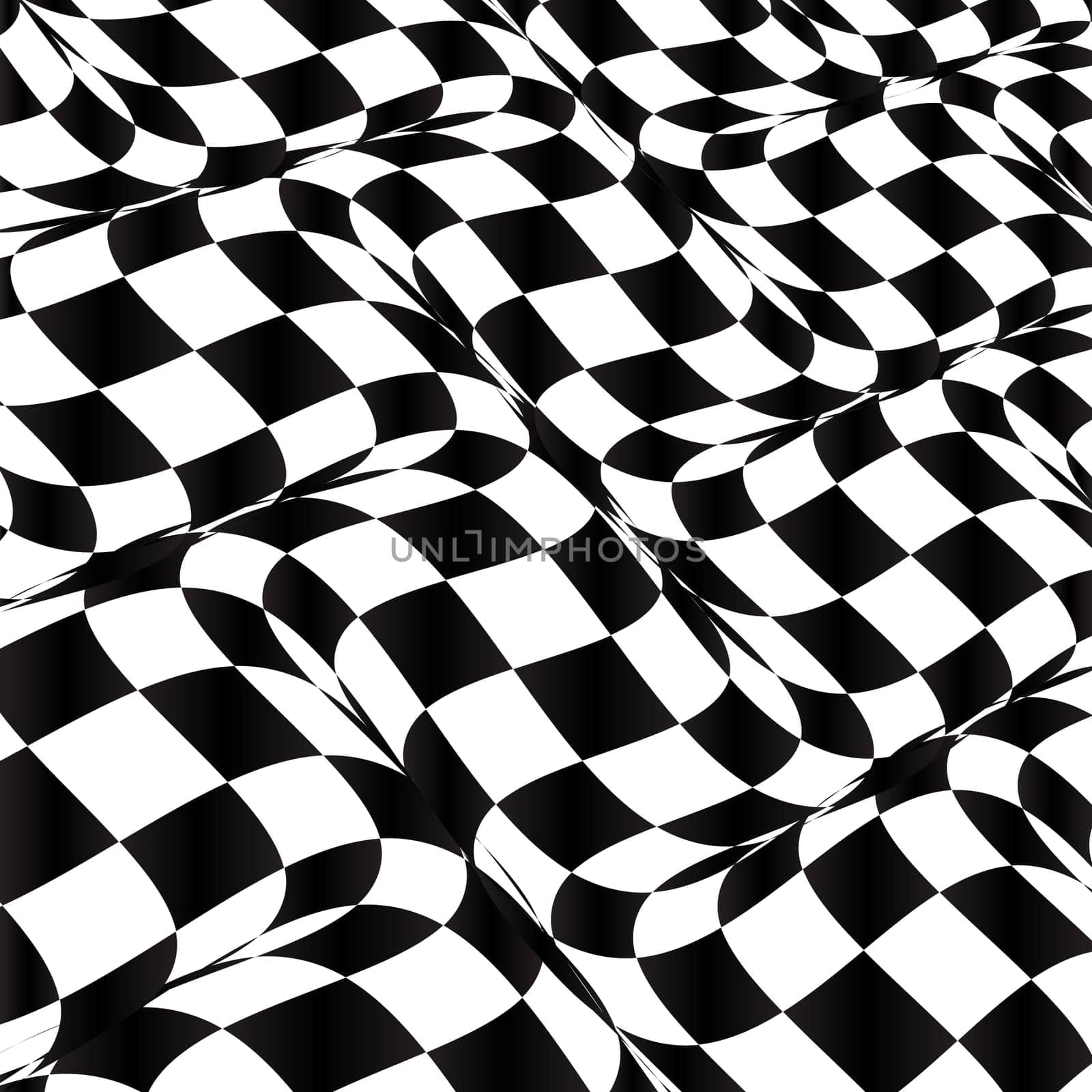 Abstract background with a distorted checkered pattern