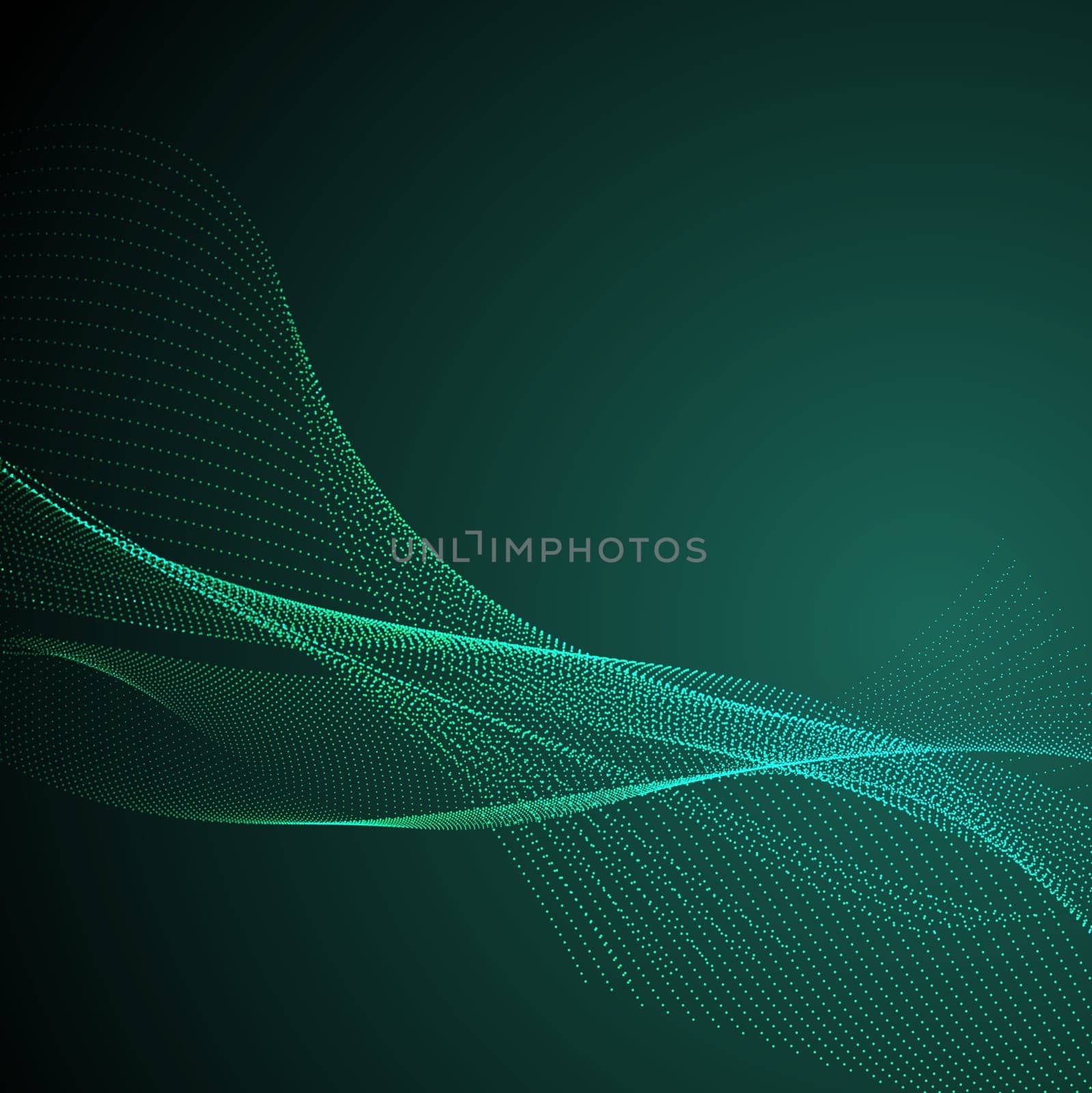 Abstract background with flowing dots design