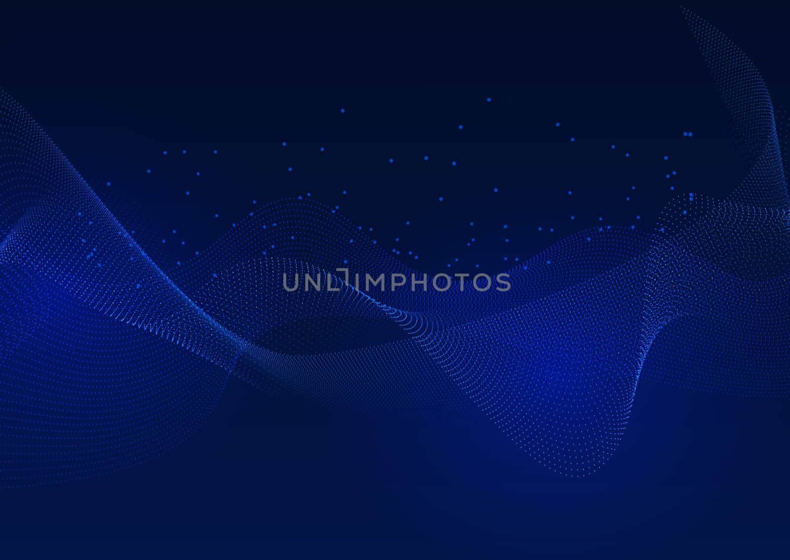 Abstract background with flowing connecting dots