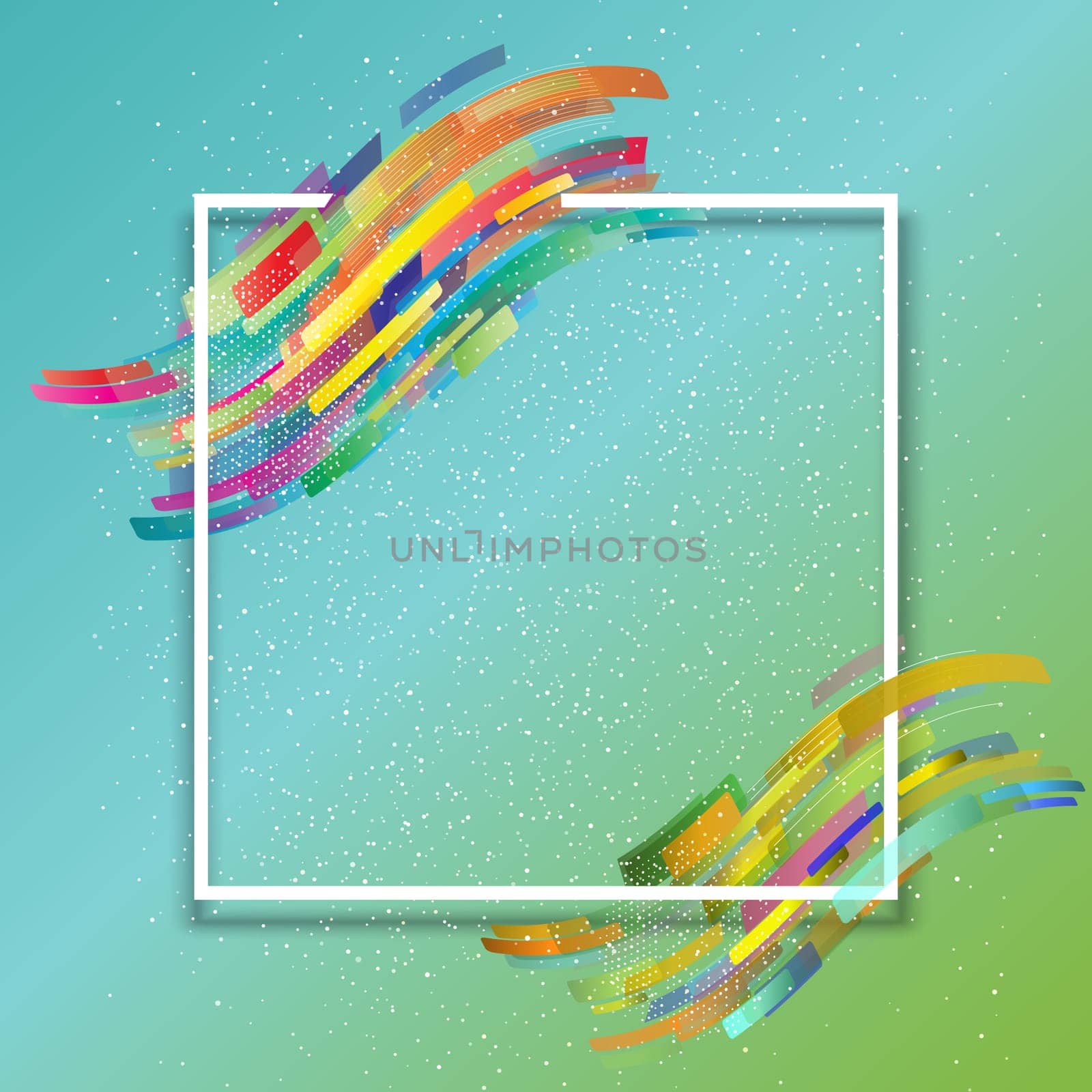Abstract background with retro design on white frame