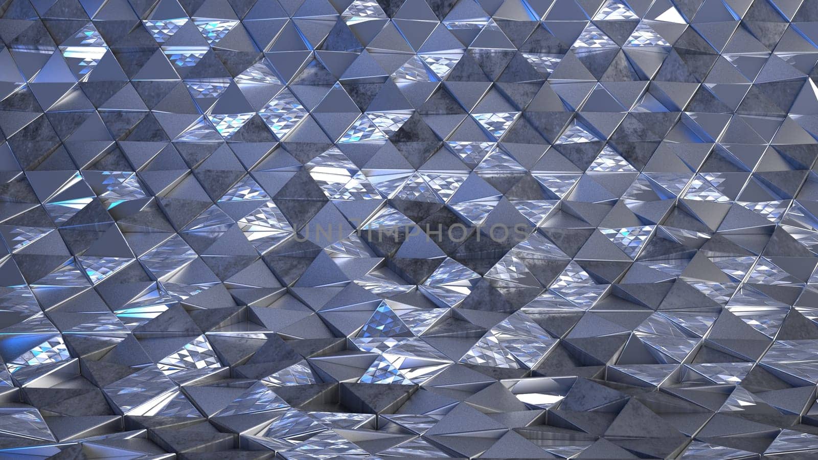 Render of 3D Geometric Abstract Background