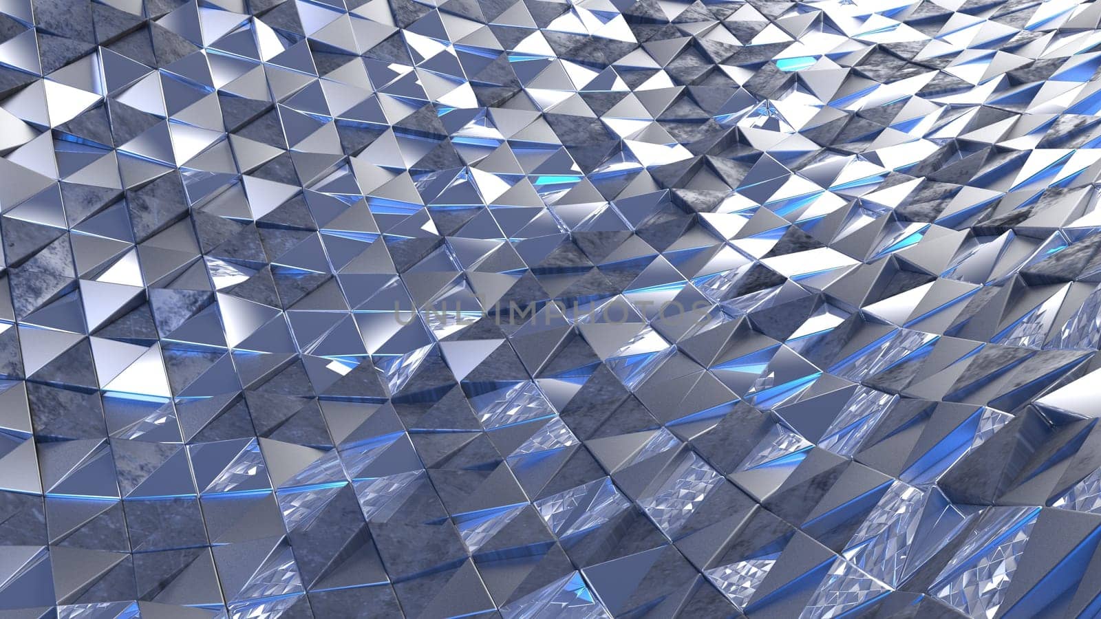 Render of 3D Geometric Abstract Background