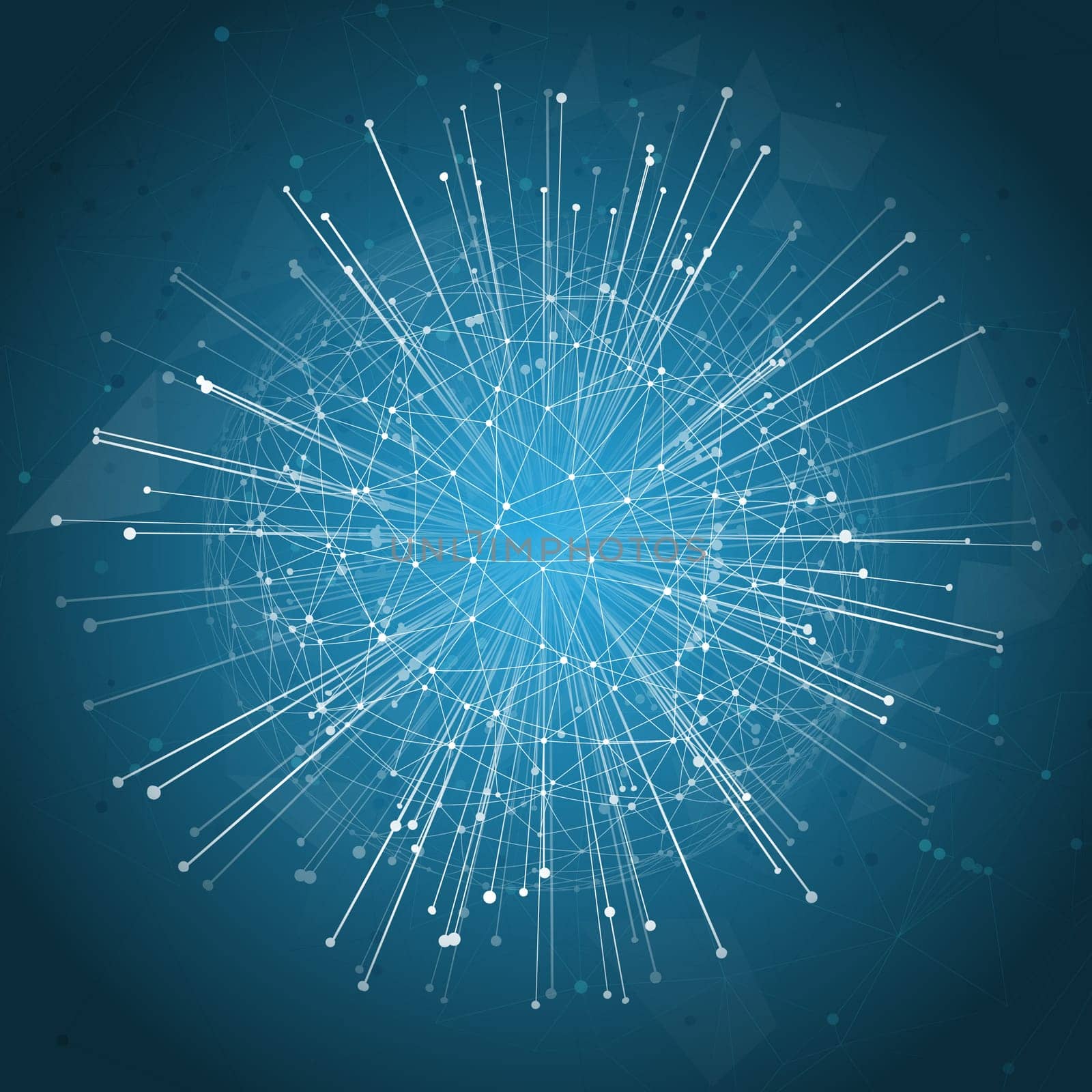 Abstract background with global technology network design