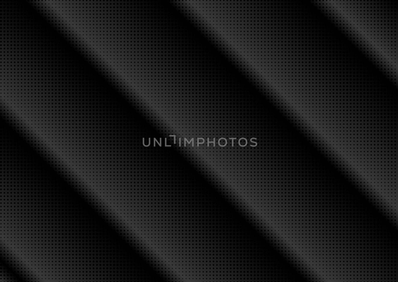 Abstract background with a halftone dots design in black and grey