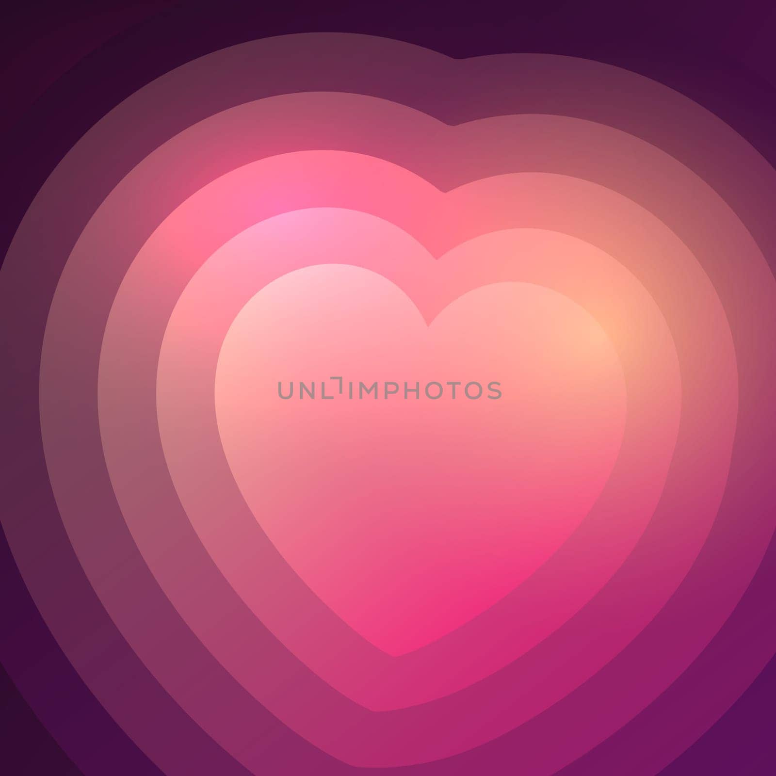 Valentine's Day background with abstract gradient heart
