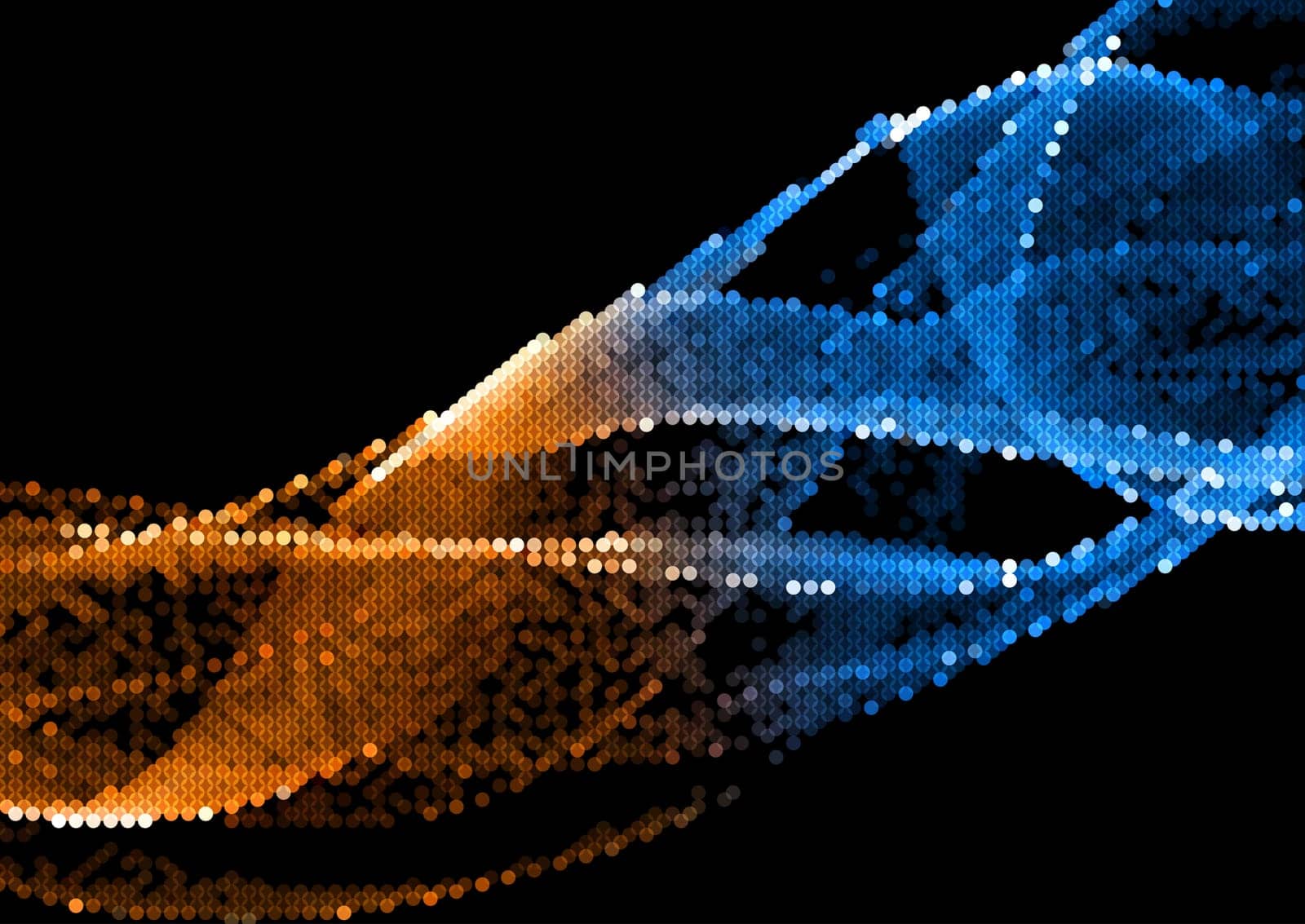 Abstract background with a halftone dots design