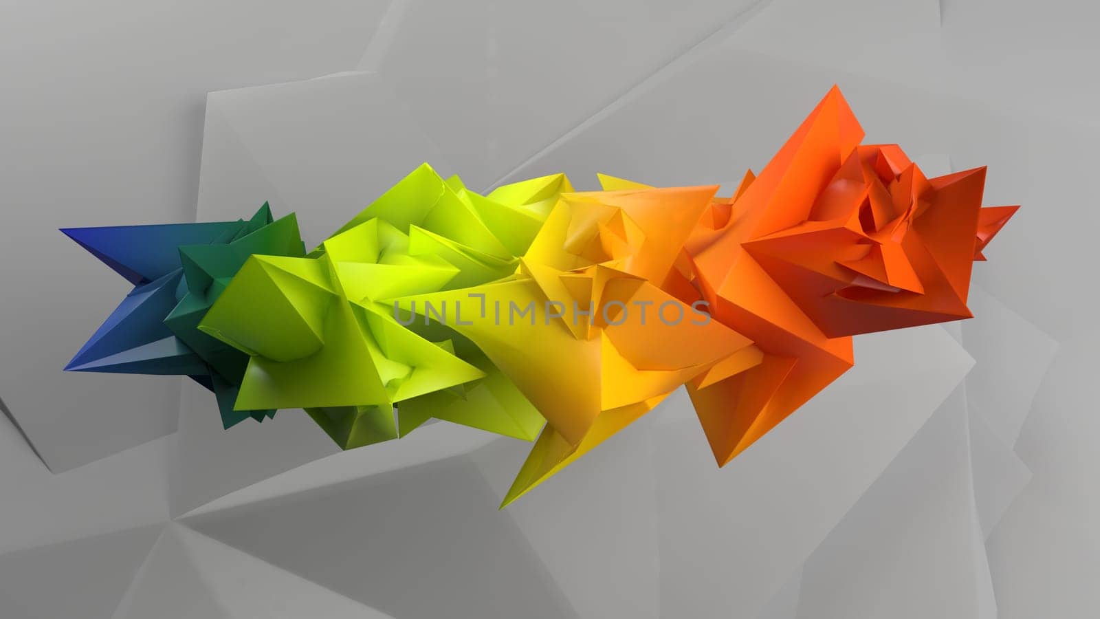 Render of 3D Geometric Abstract Background