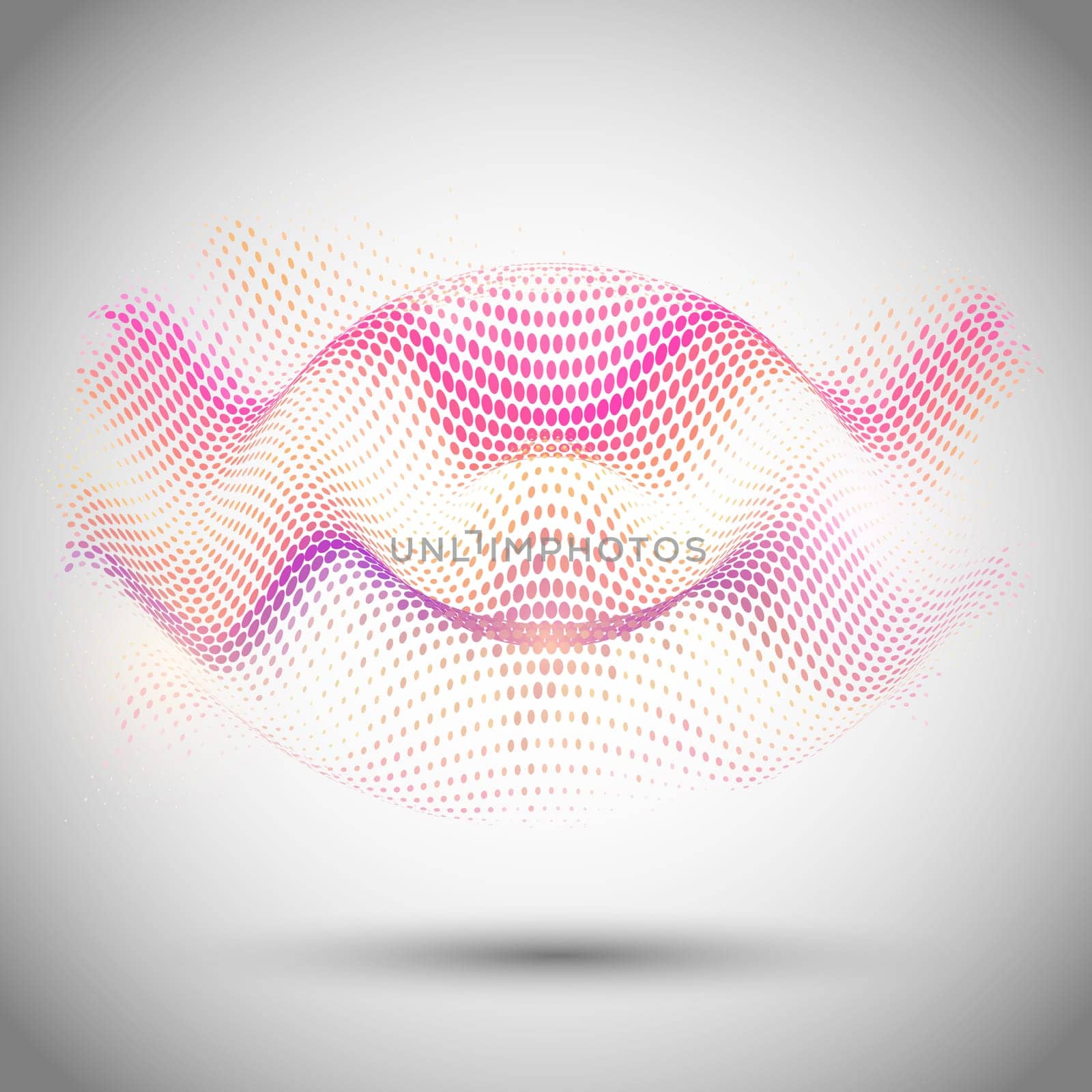 Abstract background with halftone dots design